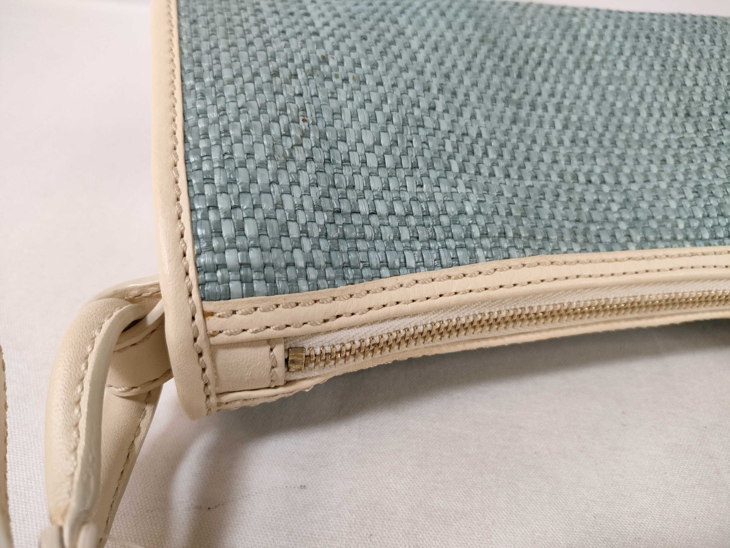 CELINE Straw One-Shoulder Shoulder Bag