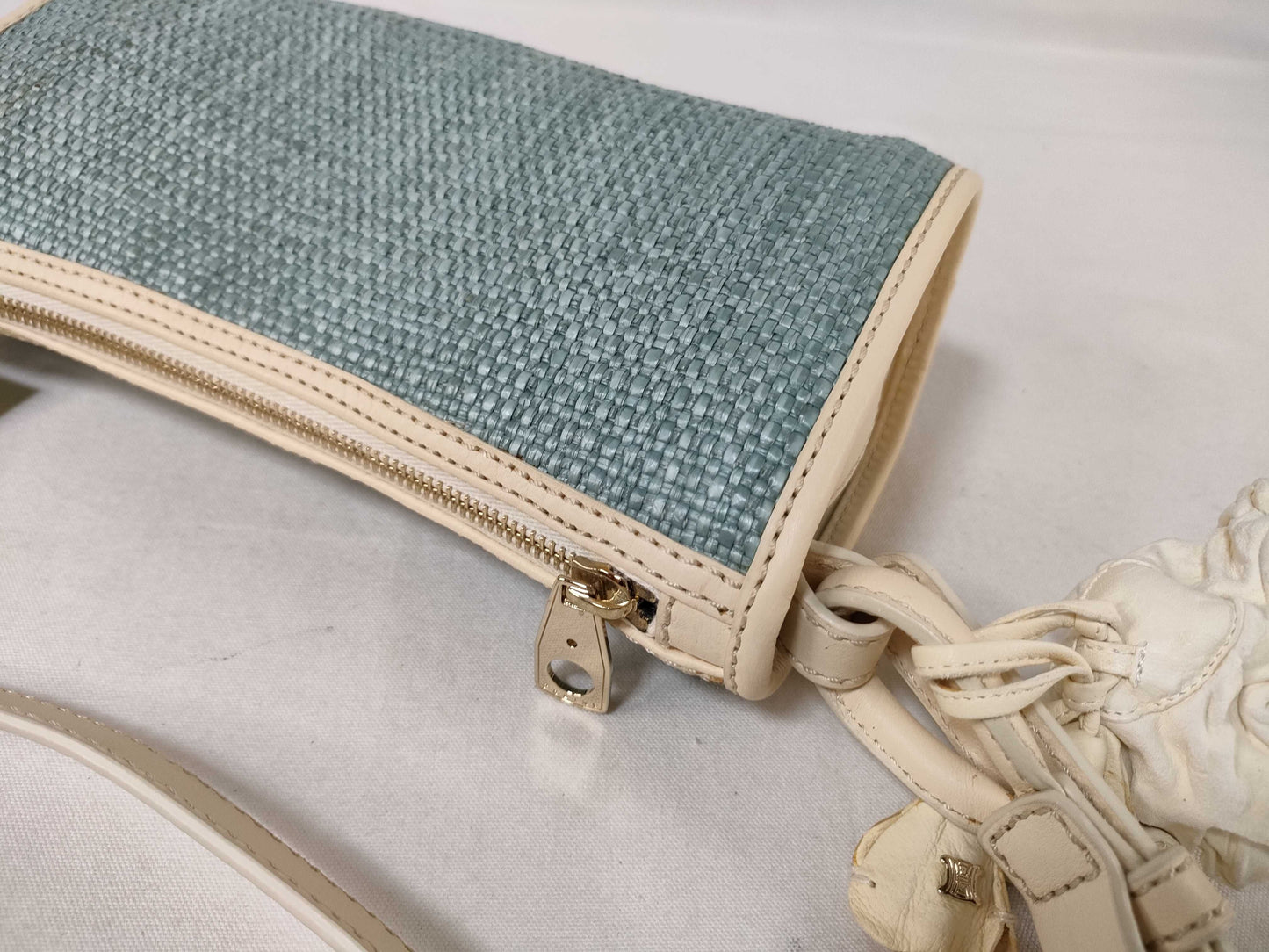 CELINE Straw One-Shoulder Shoulder Bag