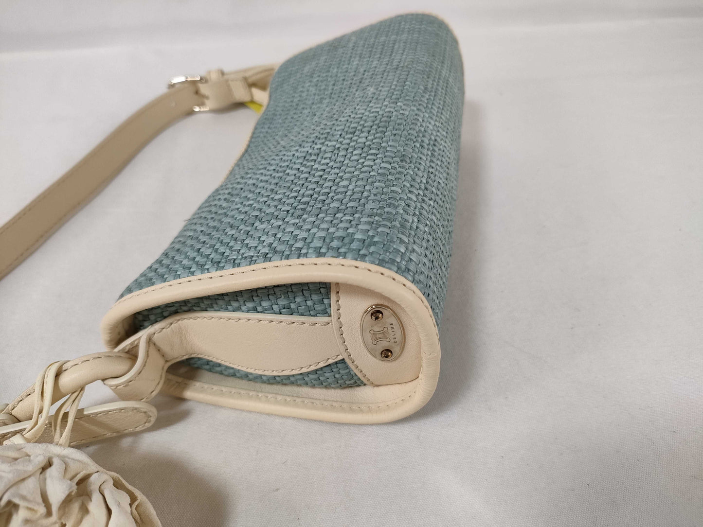 CELINE Straw One-Shoulder Shoulder Bag