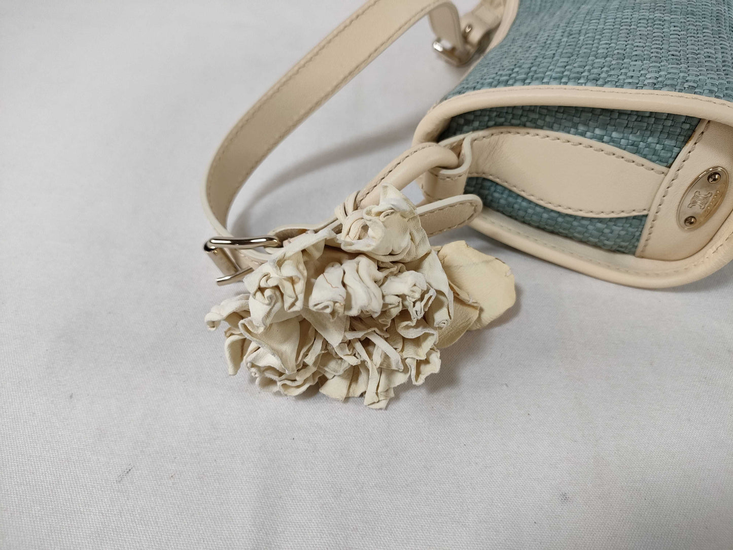 CELINE Straw One-Shoulder Shoulder Bag