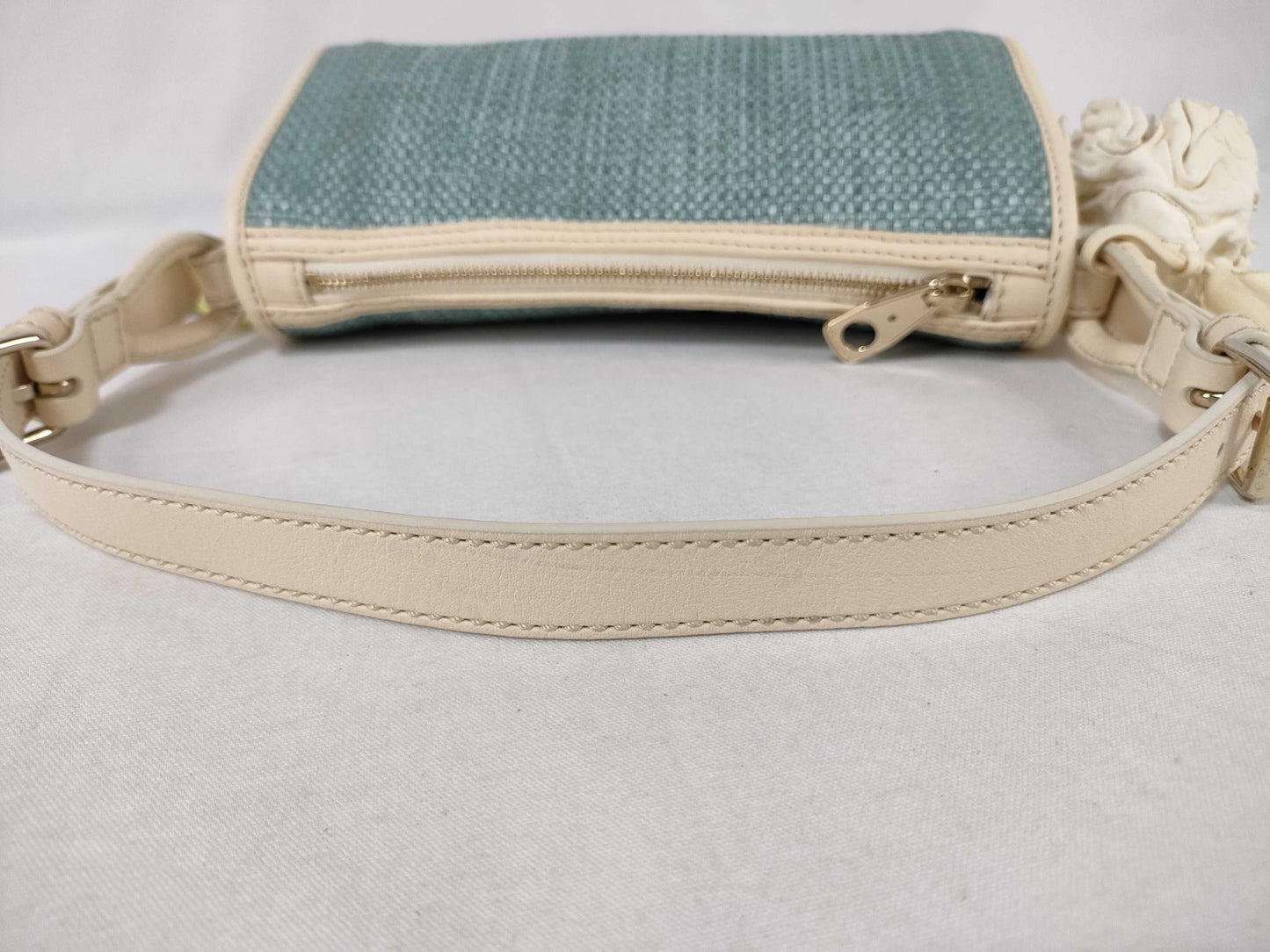 CELINE Straw One-Shoulder Shoulder Bag