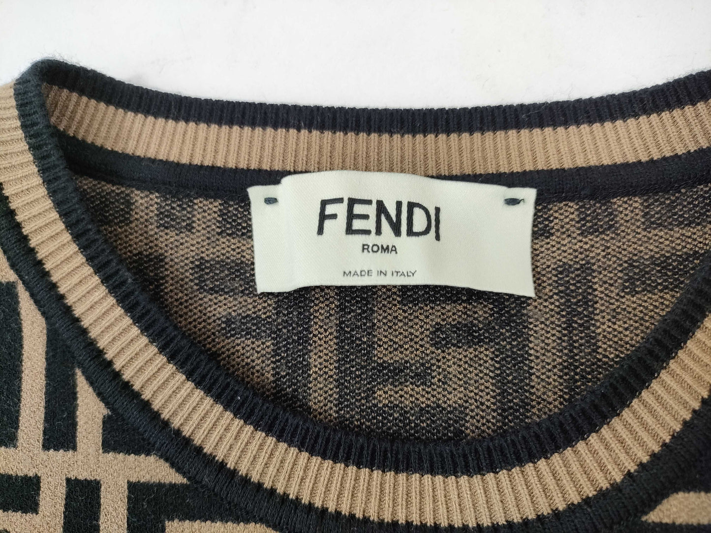 FENDI Zucca Print Top Rayon x Polyester