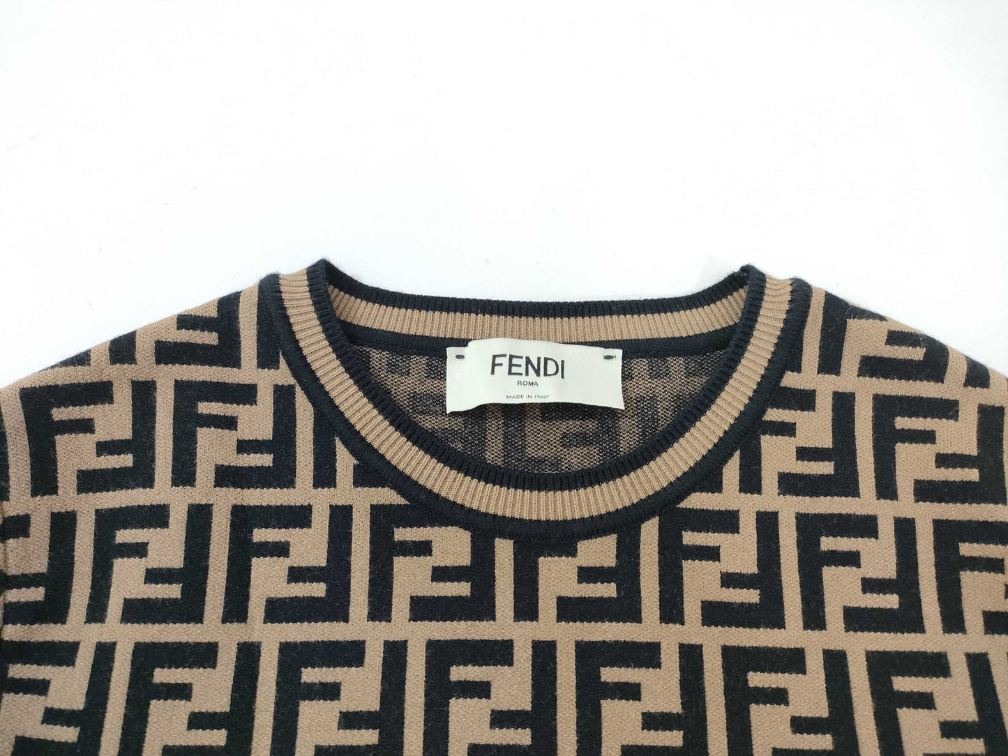 FENDI Zucca Print Top Rayon x Polyester