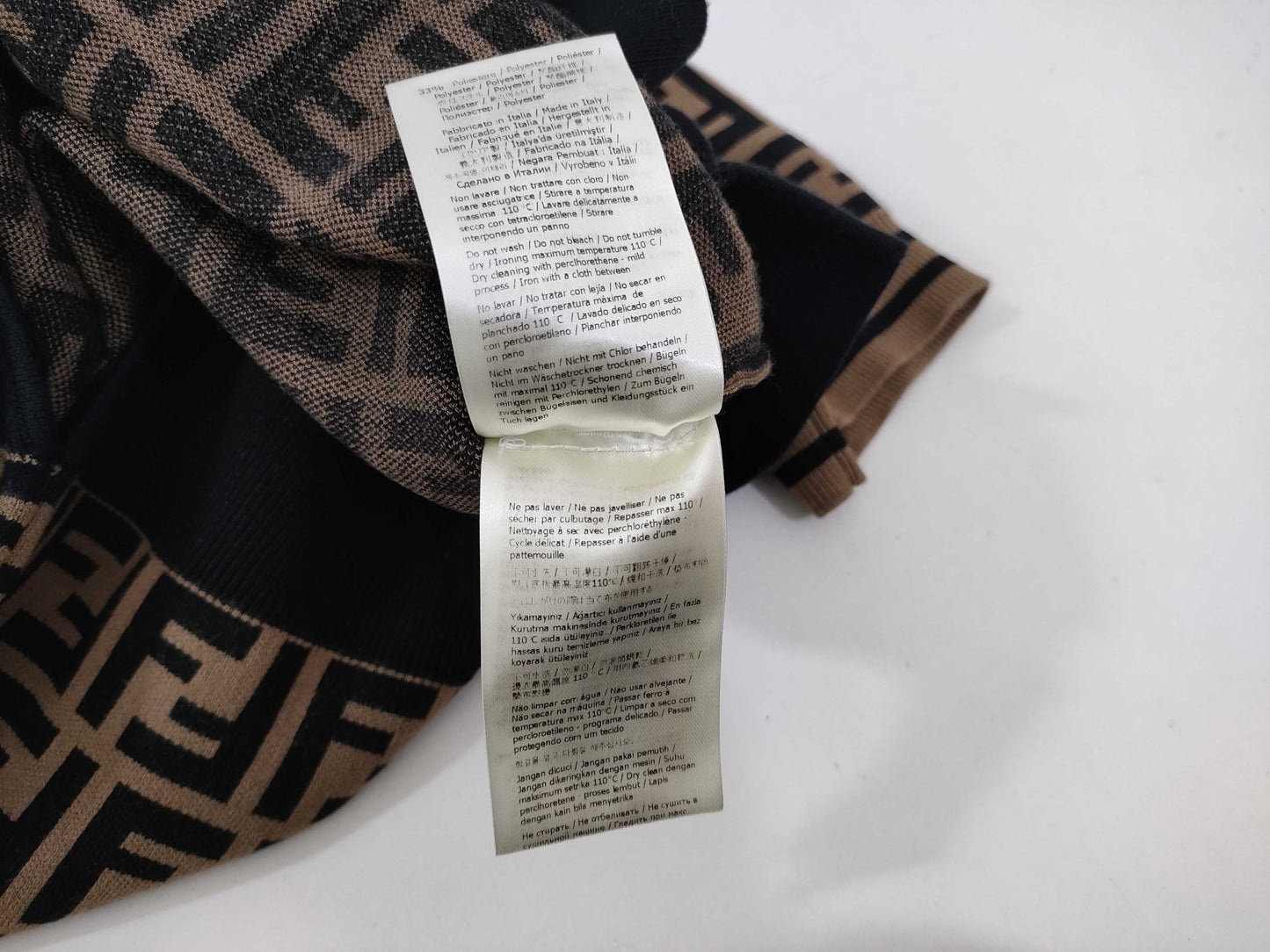 FENDI Zucca Print Top Rayon x Polyester