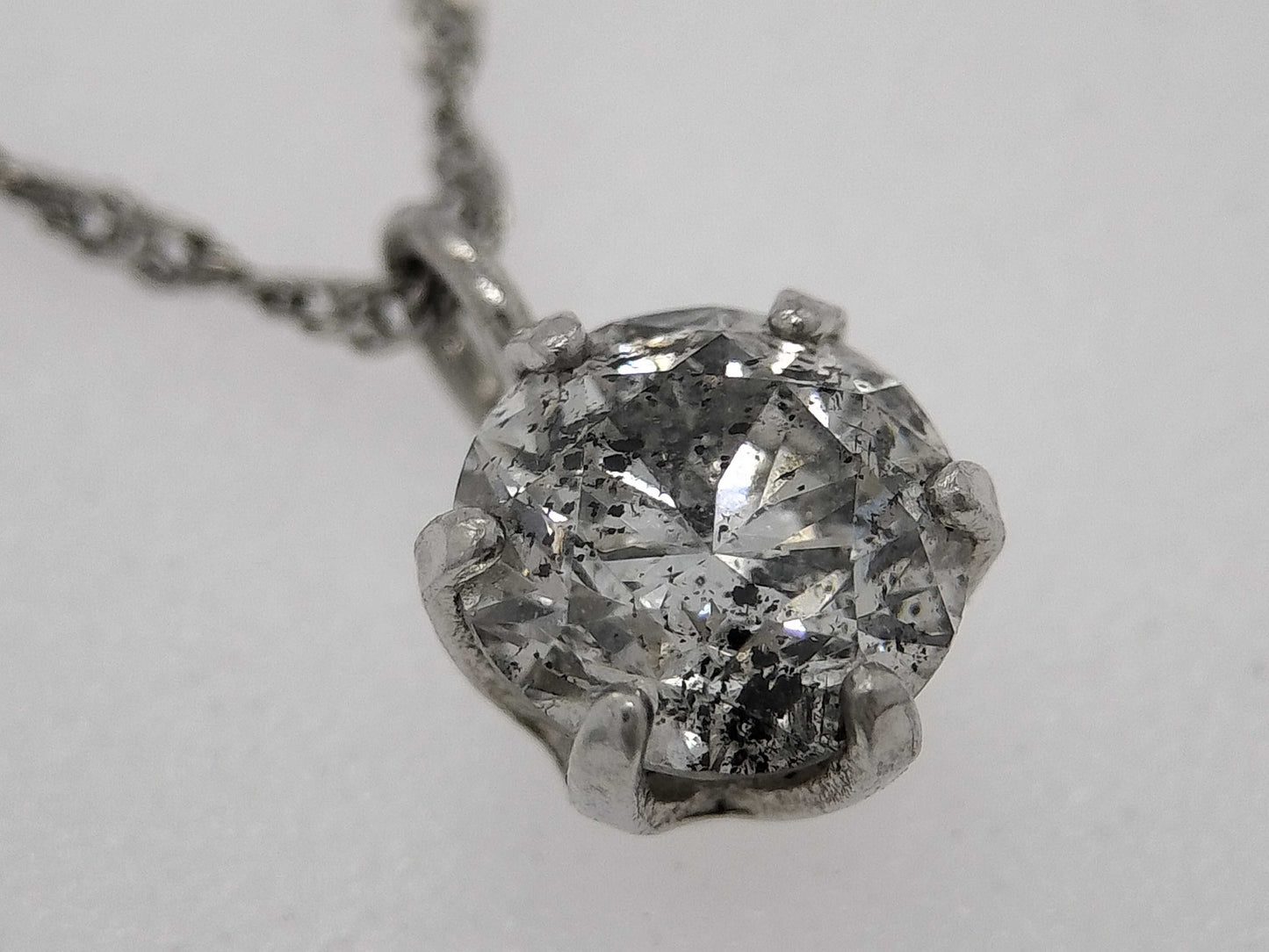D 0.3ct Pt999/Pt850 0.9g Necklace