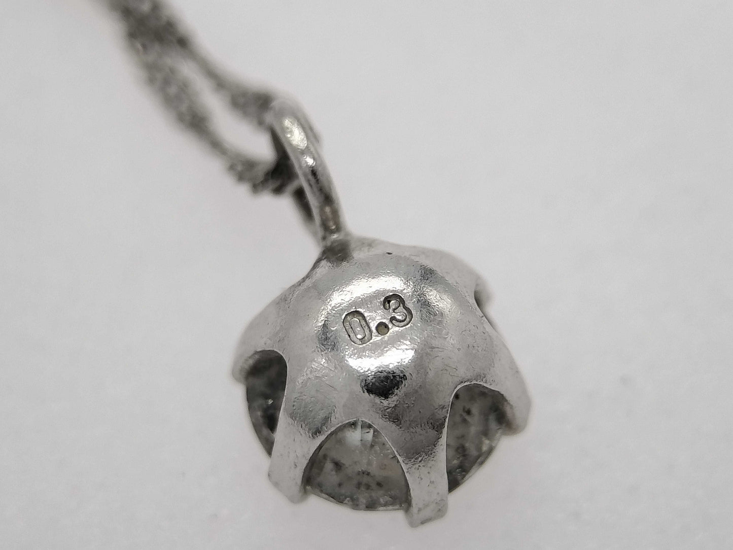 D 0.3ct Pt999/Pt850 0.9g Necklace