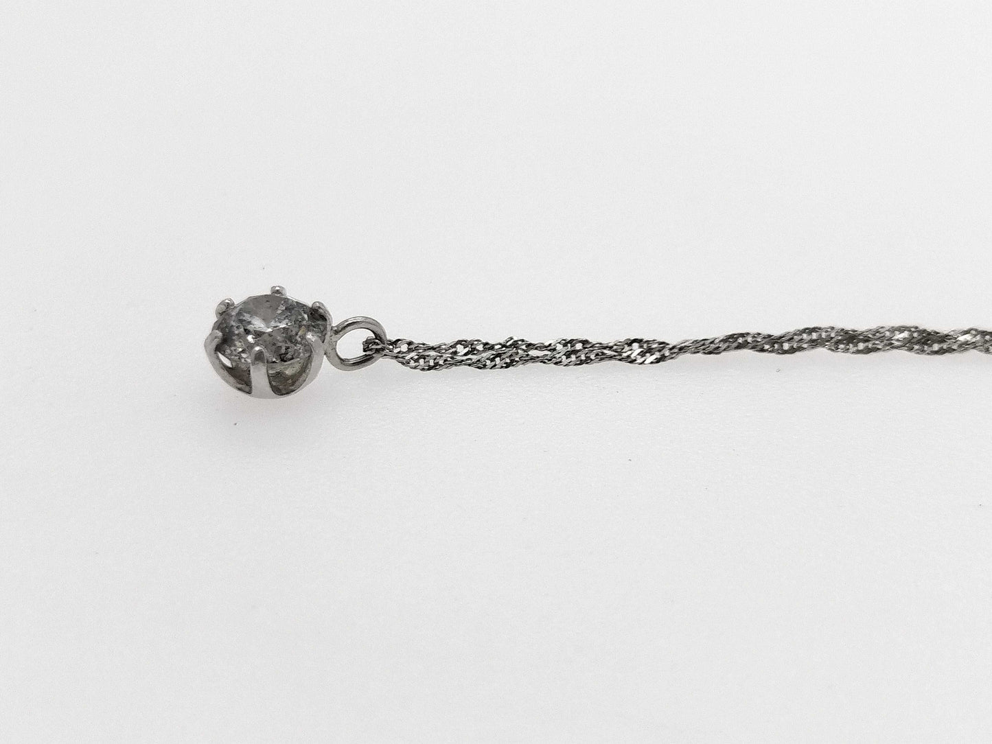 D 0.3ct Pt999/Pt850 0.9g Necklace