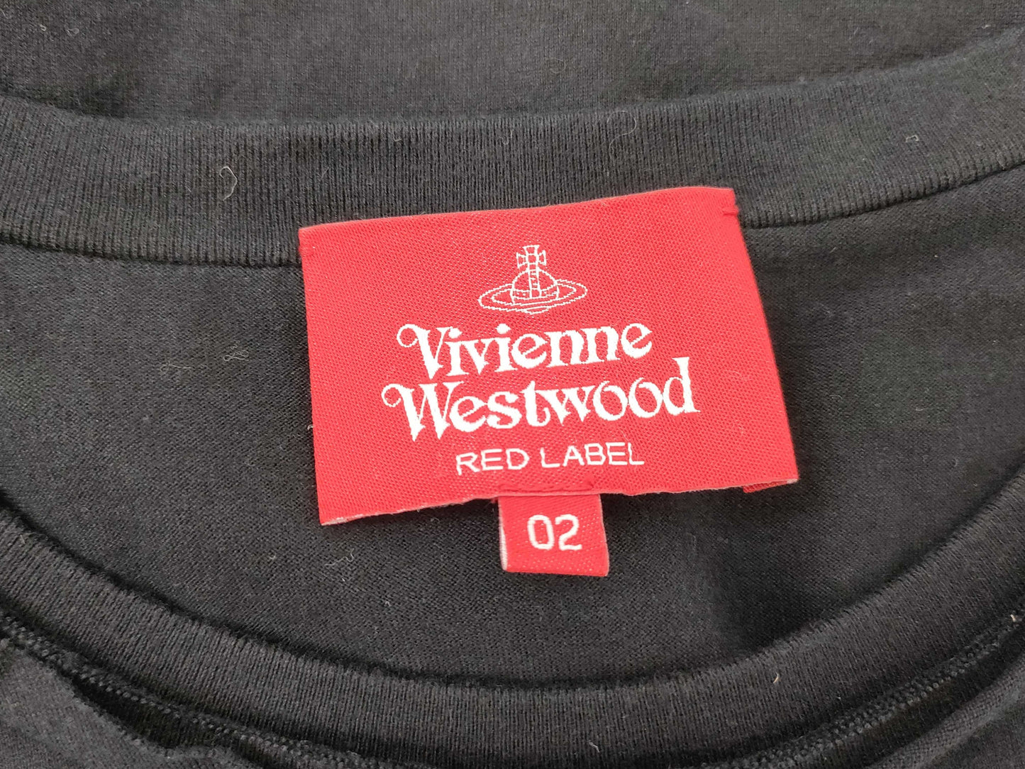 Vivienne Westwood Red Label T-shirt/Cut and Sew Orb Logo Black T-shirt