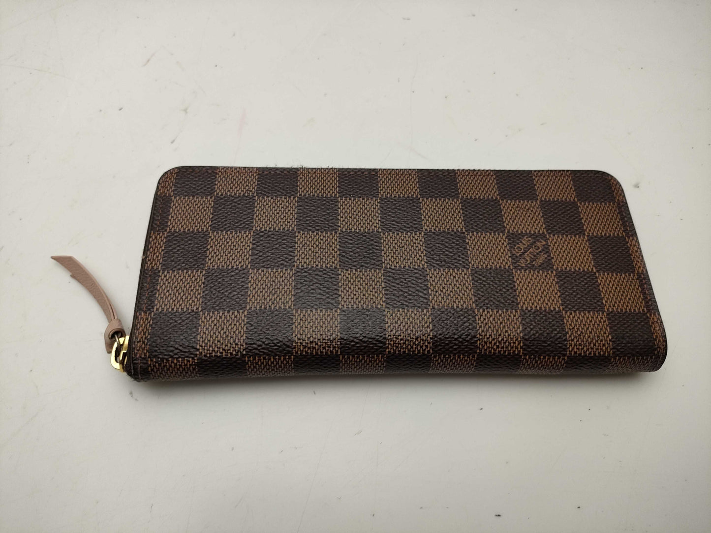 LOUIS VUITTON Damier N41626 Portefeuille Clemence Rose Ballerine Wallet