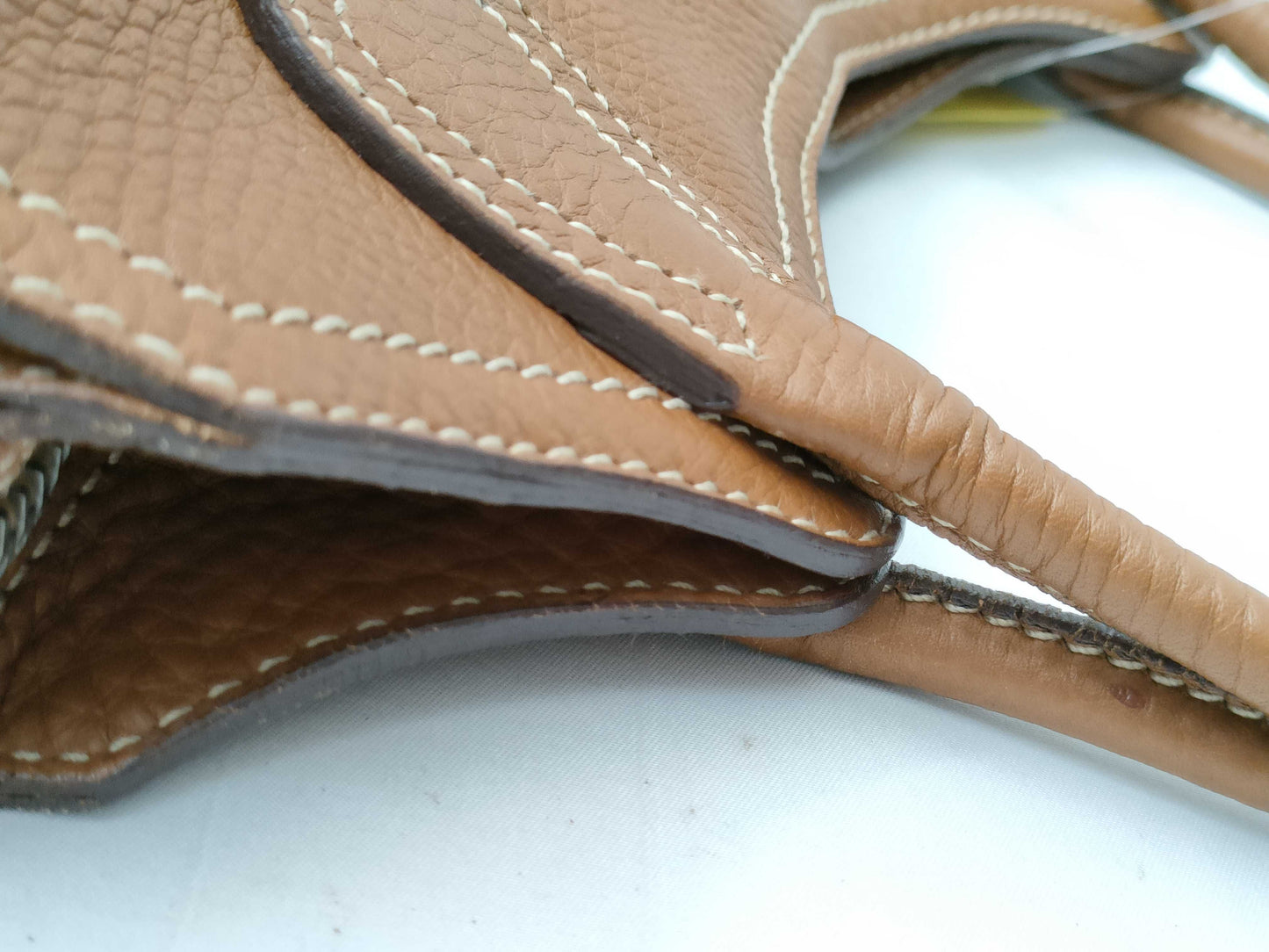PRADA All Leather Handbag Brown Handbag