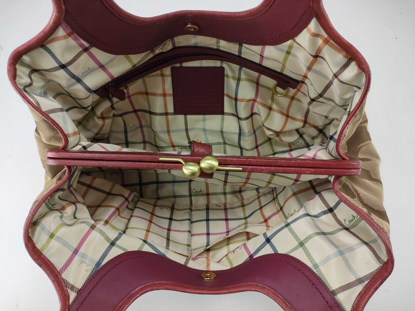 COACH Signature/Enamel/Bag*4 Handbag