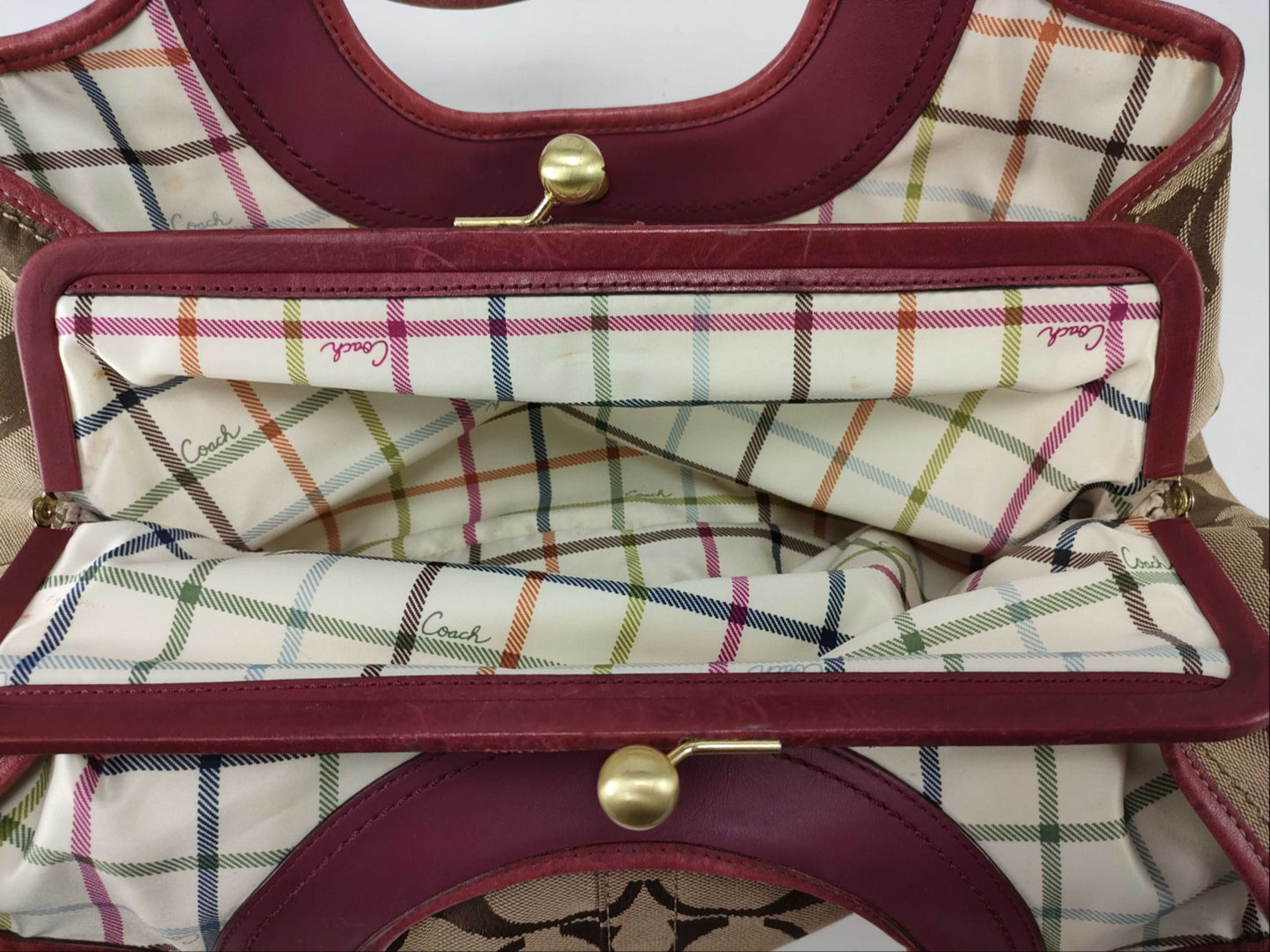 COACH Signature/Enamel/Bag*4 Handbag