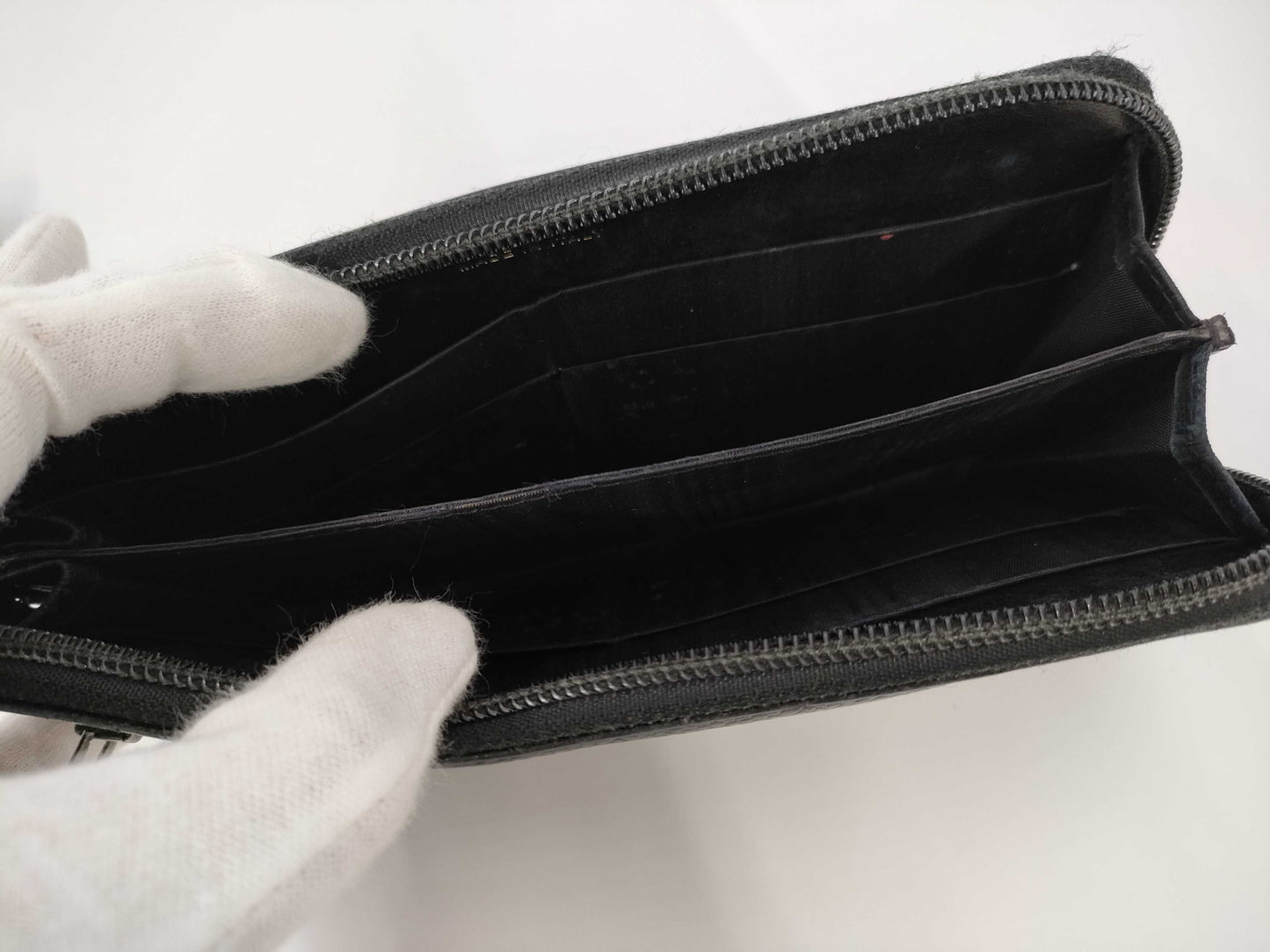 CHANEL Caviar Leather Folding Wallet and Long Wallet Set