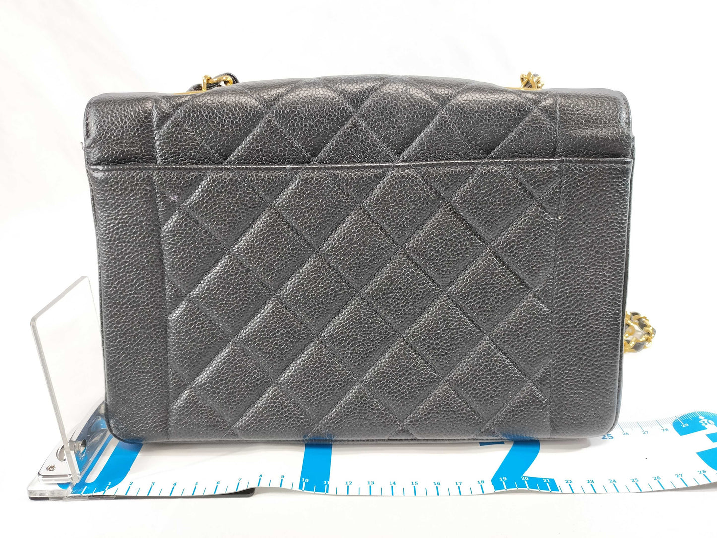 CHANEL Caviar Skin Diana Chain Shoulder Bag
