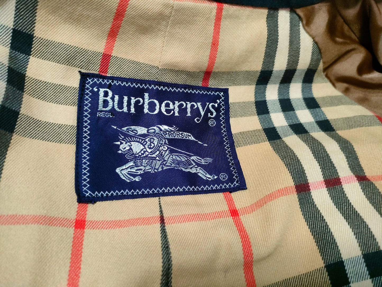 BURBERRY Coat with Nova Check Lining, Belt Missing