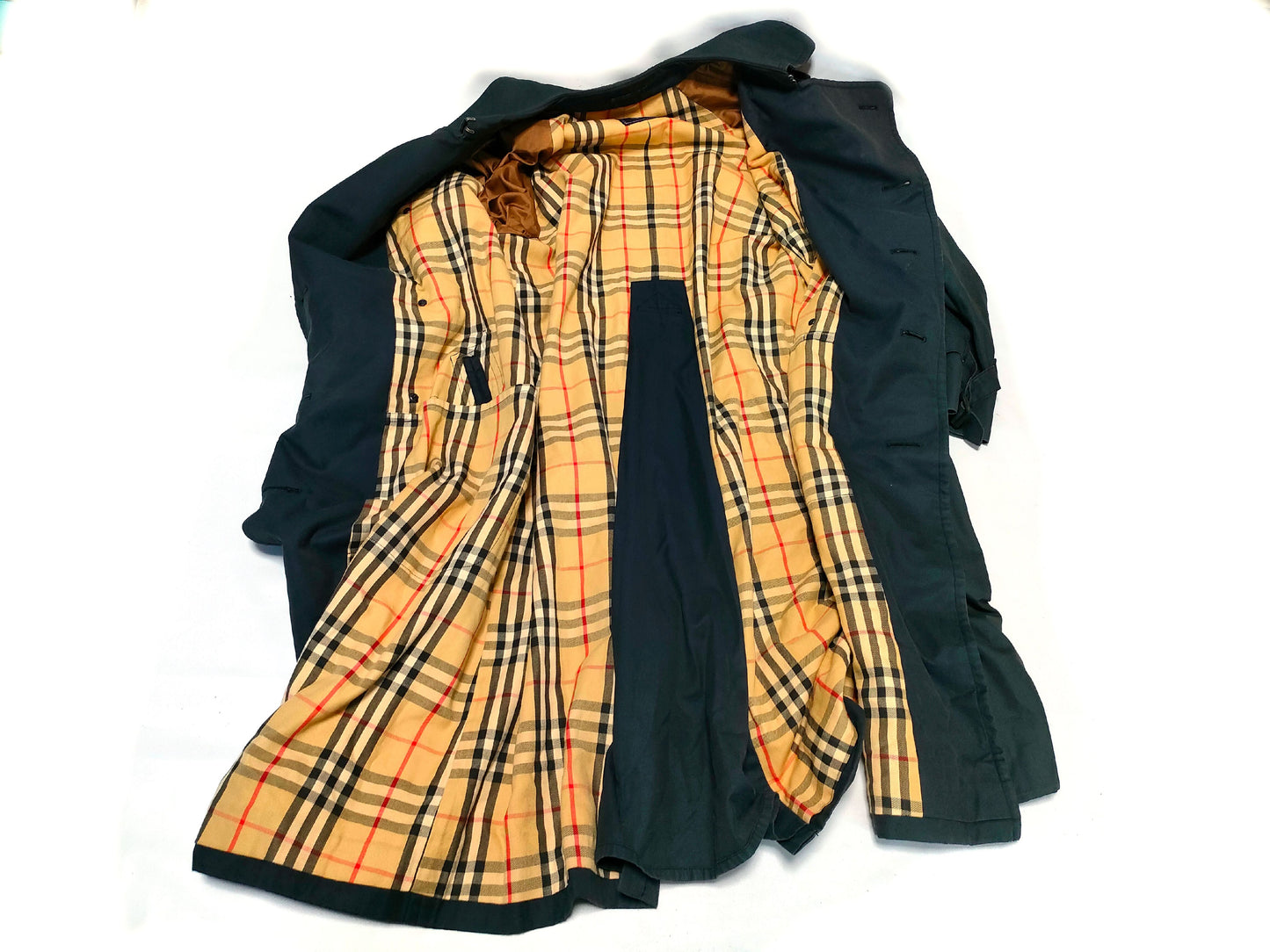 BURBERRY Coat with Nova Check Lining, Belt Missing