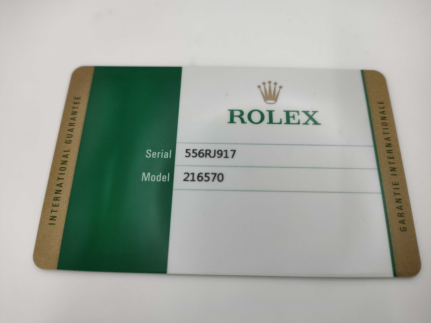 ROLEX 216570 556RJ917 Black Men's Watch