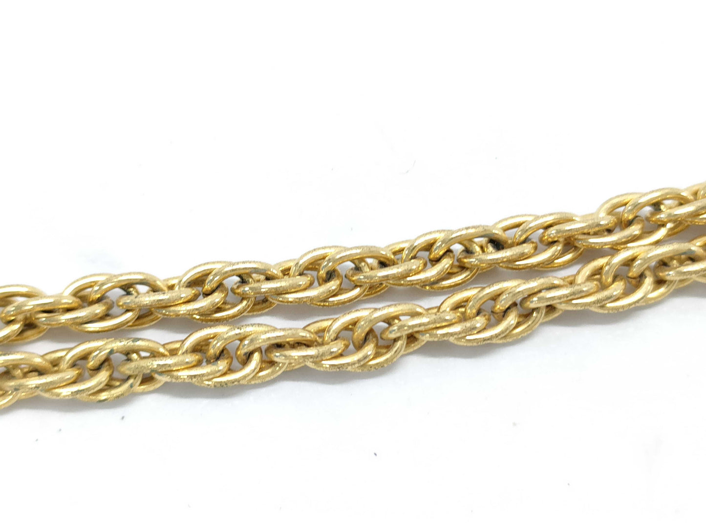 CHANEL Coco Mark Vintage Double Chain Necklace