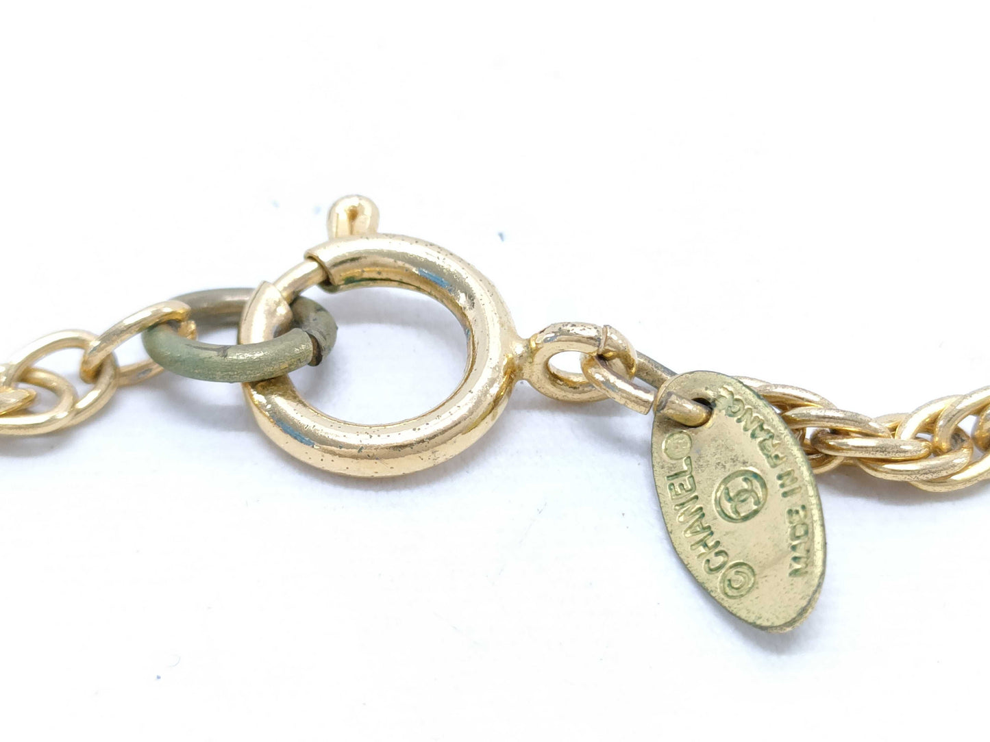 CHANEL Coco Mark Vintage Double Chain Necklace