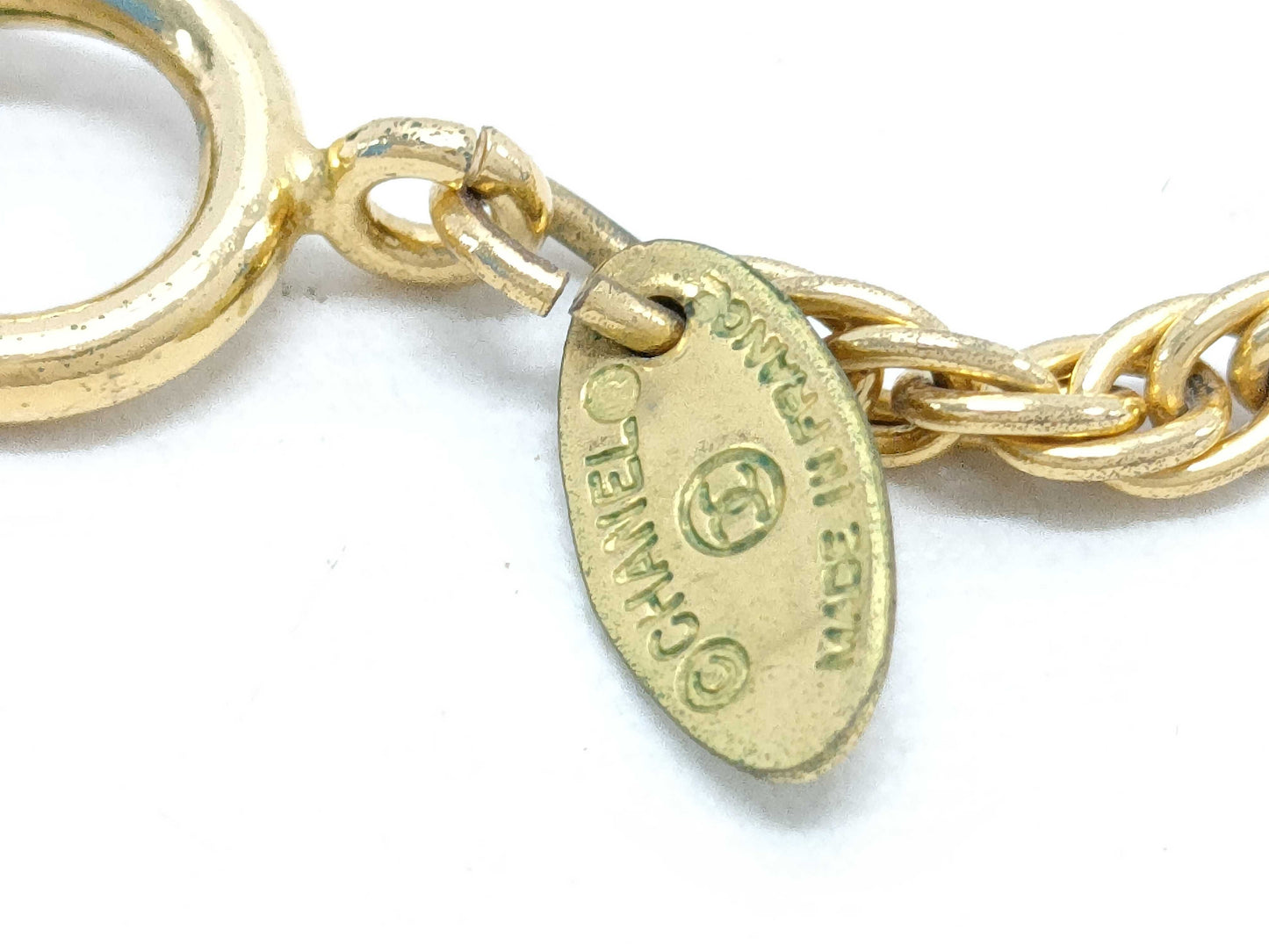CHANEL Coco Mark Vintage Double Chain Necklace