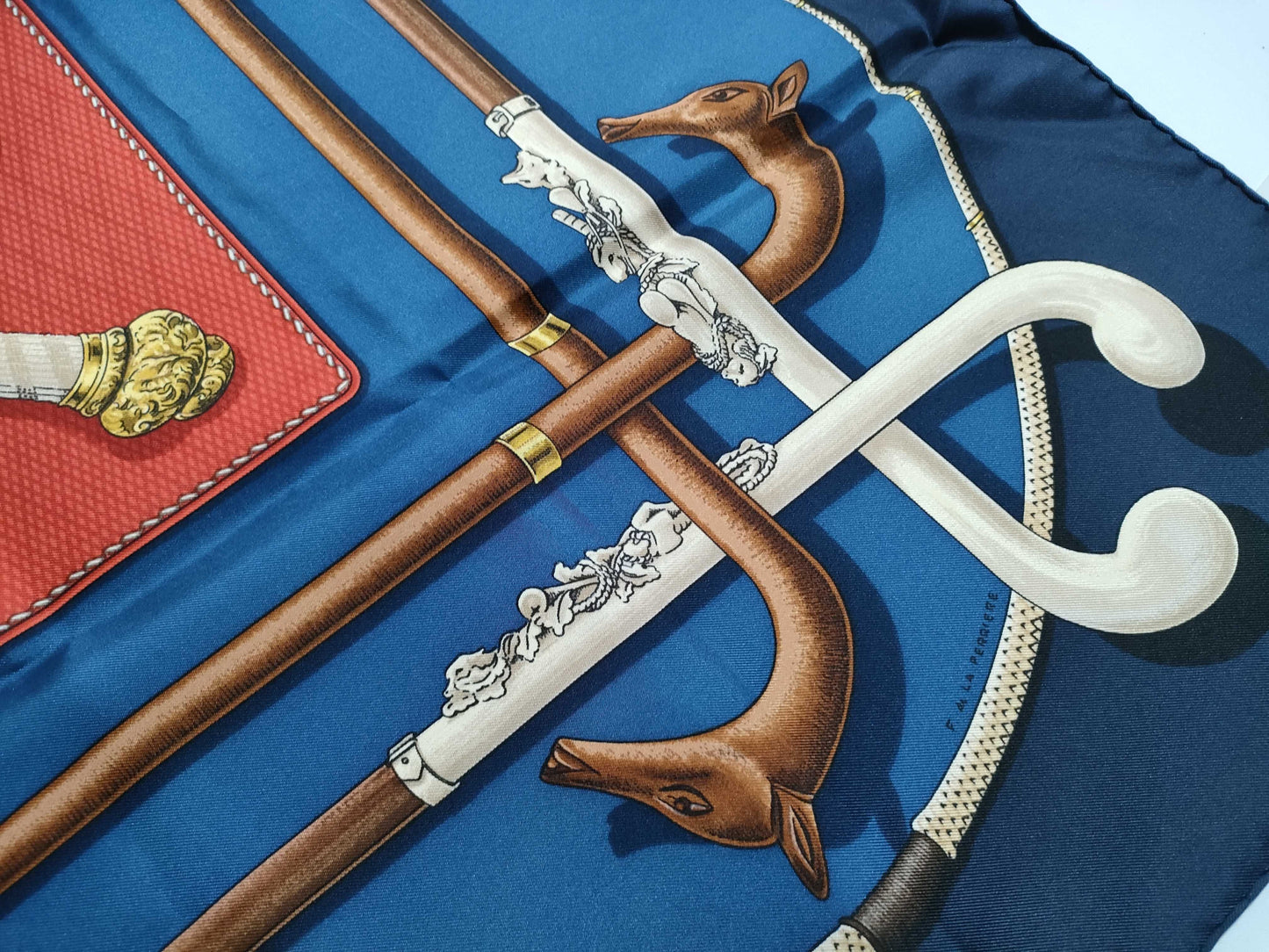 HERMES Carre Walking Stick Scarf