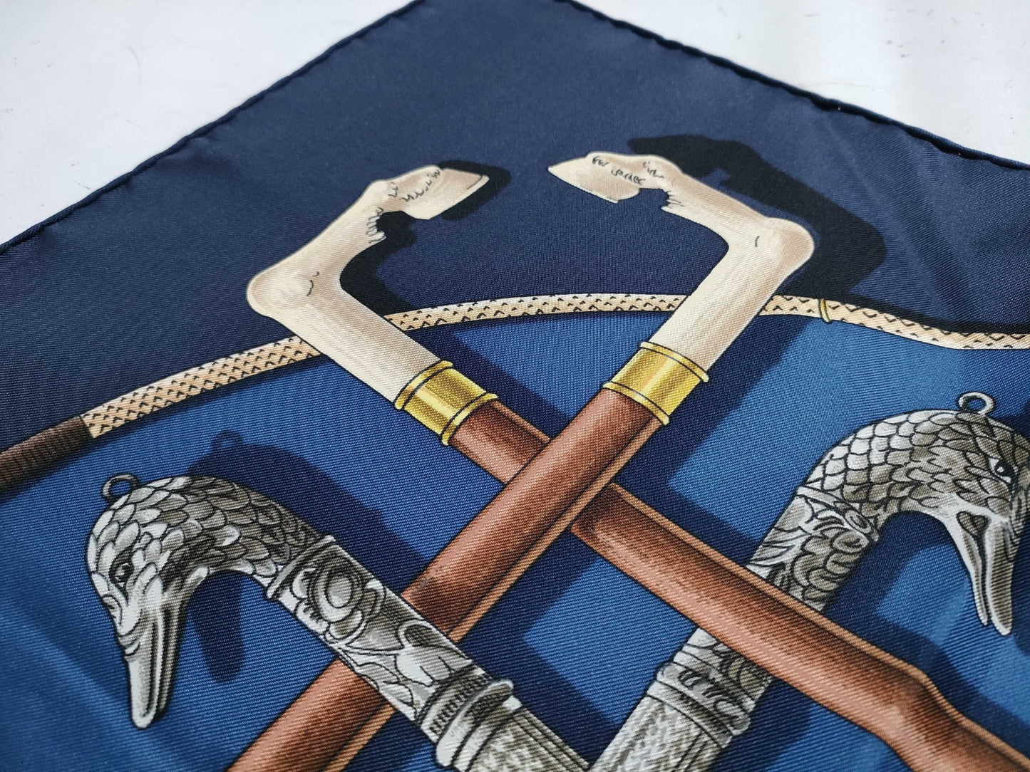 HERMES Carre Walking Stick Scarf