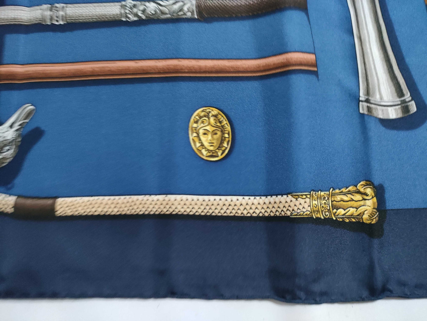 HERMES Carre Walking Stick Scarf