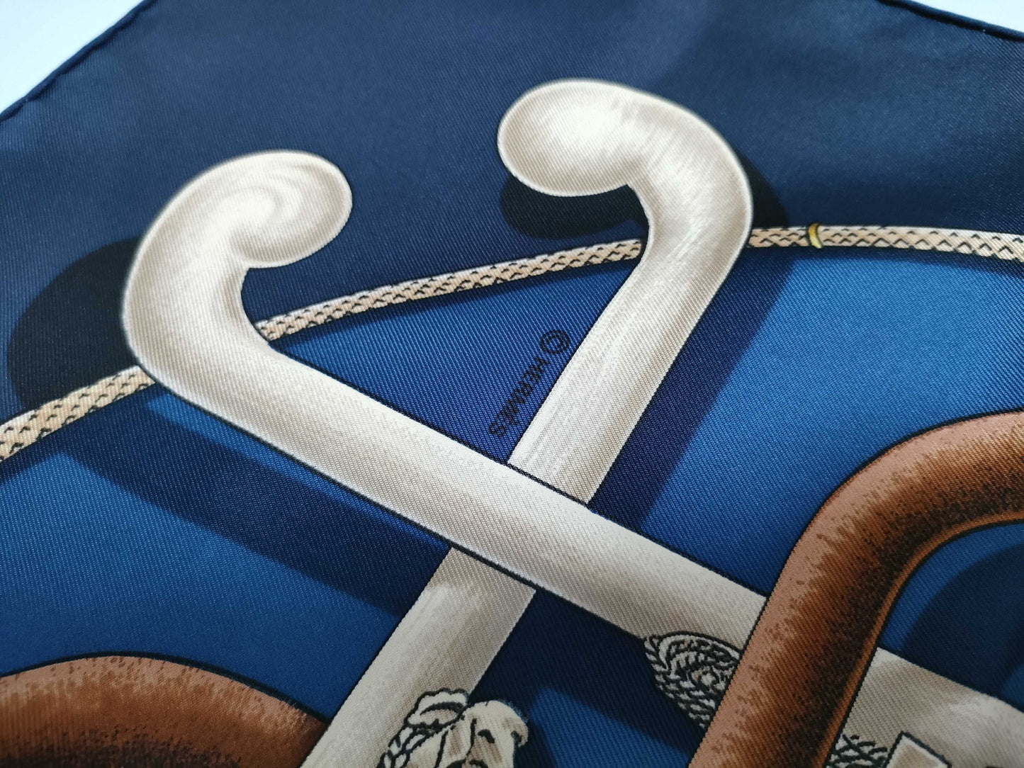 HERMES Carre Walking Stick Scarf