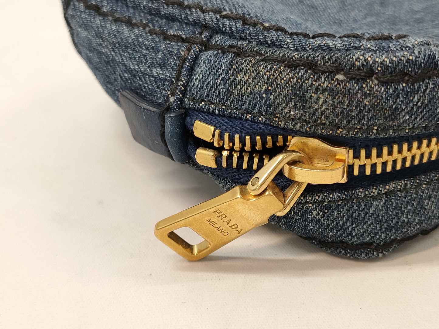 PRADA denim pouch pouch