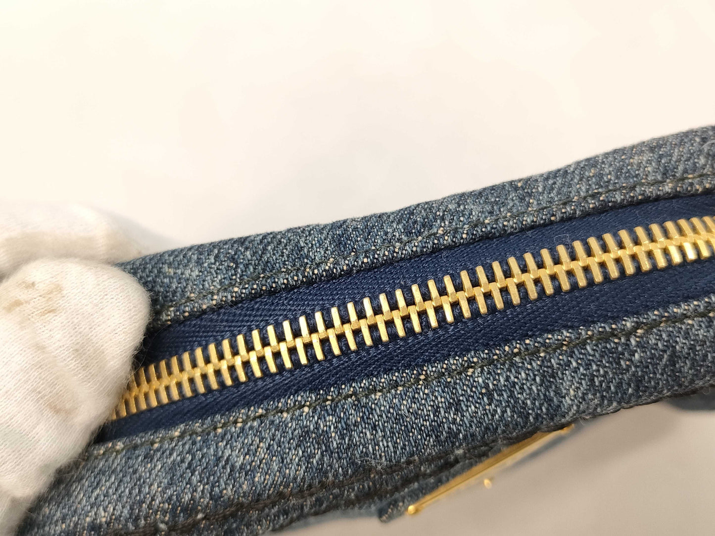 PRADA denim pouch pouch