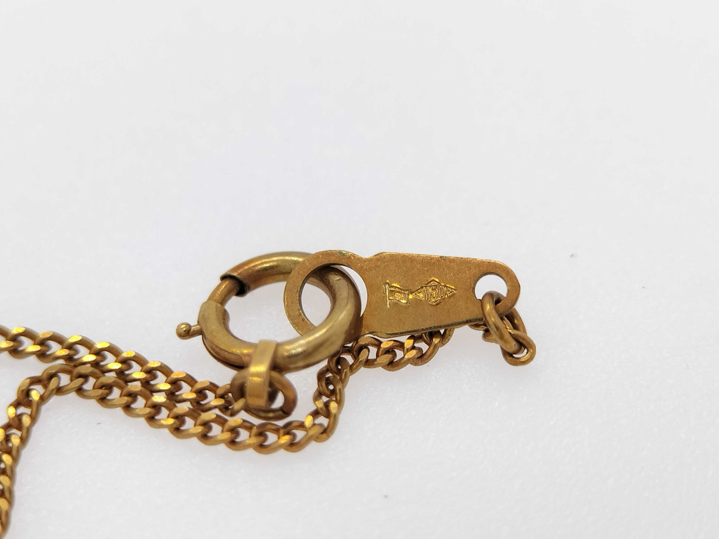 D 0.18ct K18 3.7g Necklace
