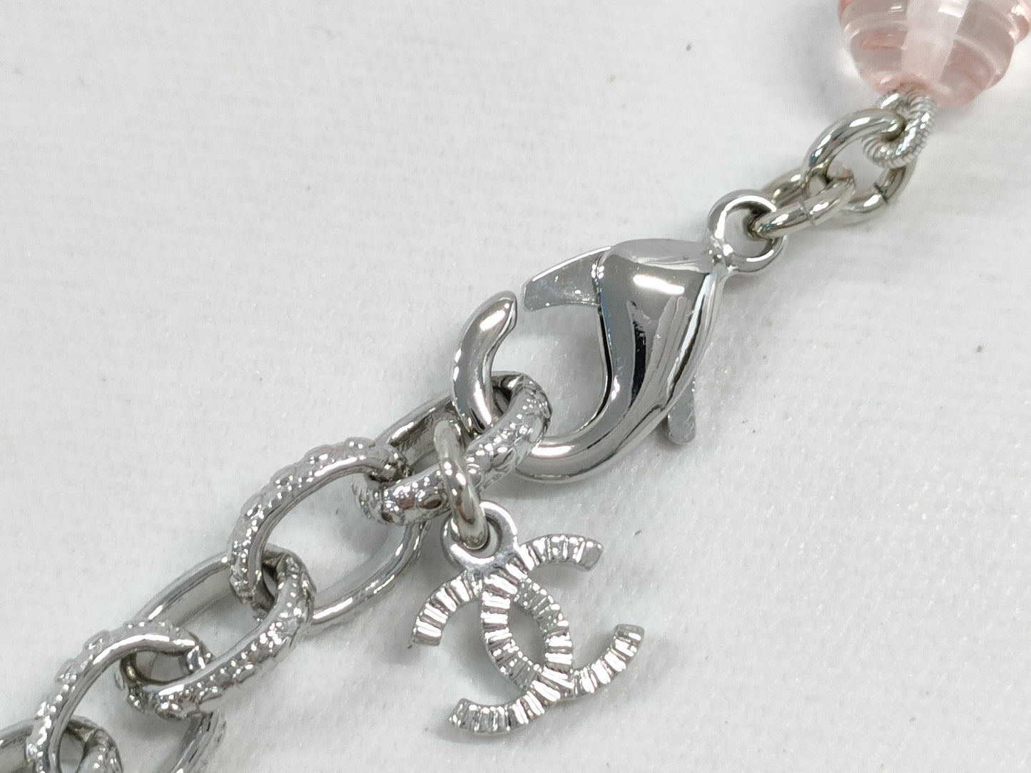 CHANEL B23S Ribbon Bead Necklace Long Necklace
