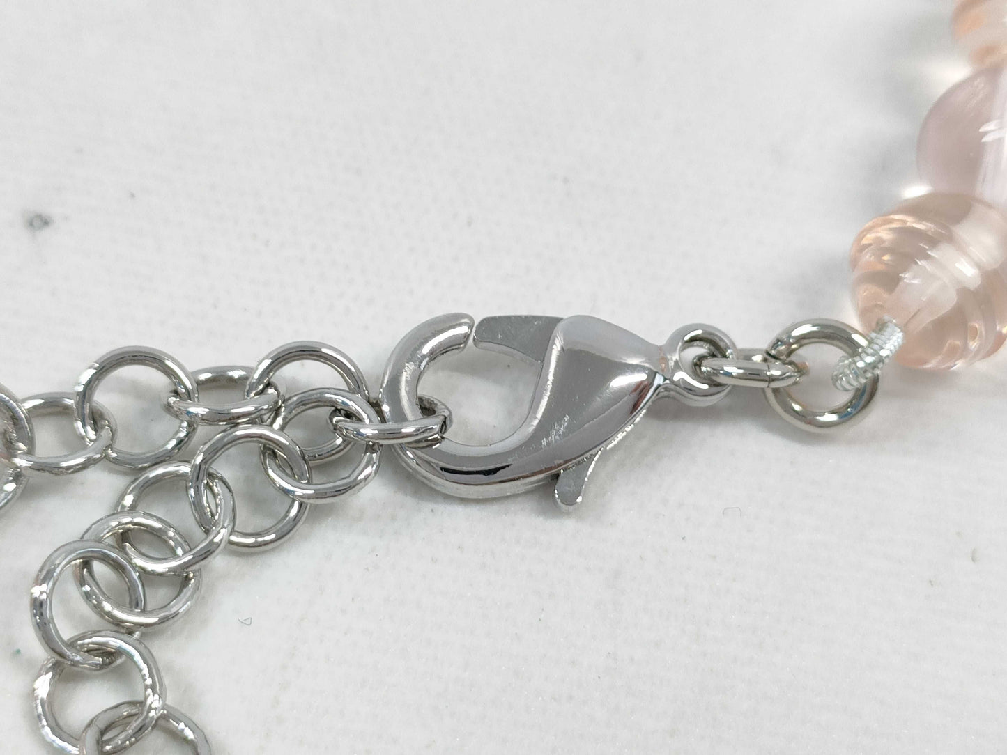 CHANEL B23S Ribbon Bead Necklace Short Necklace