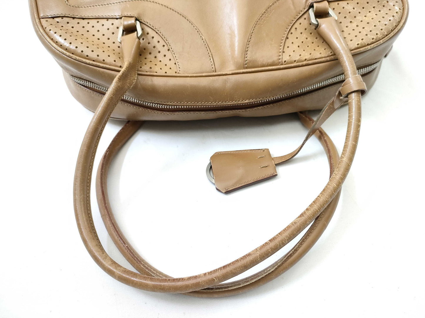 PRADA Punching Hand Mini Boston Handbag