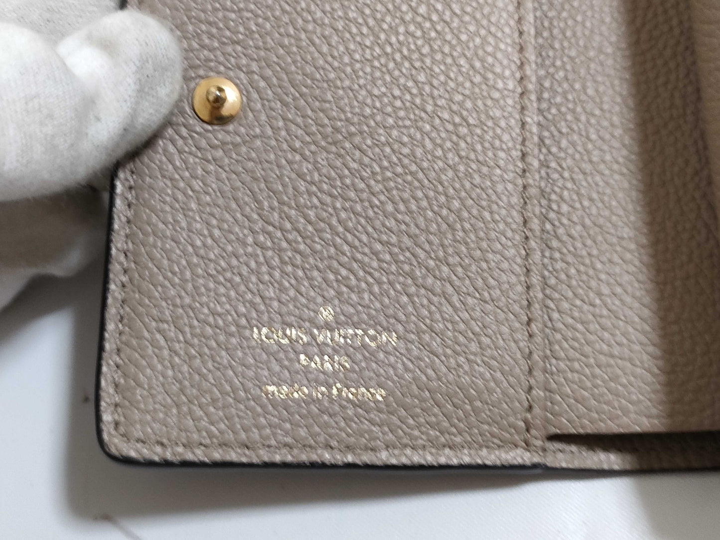 LOUIS VUITTON RFID Verified SP6210 Monogram Empreinte Portefeuille Claire Empreinte Tourterelle M80152 Wallet