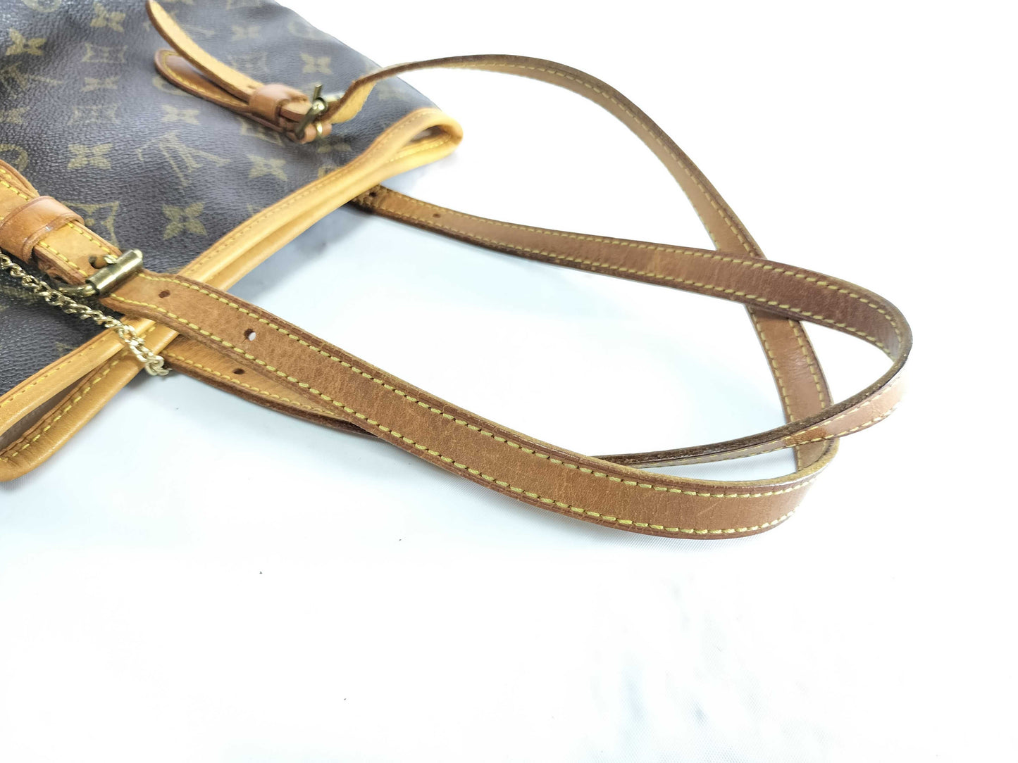 LOUIS VUITTON DK0068 Monogram M42238 Bucket PM Tote Bag with Pouch