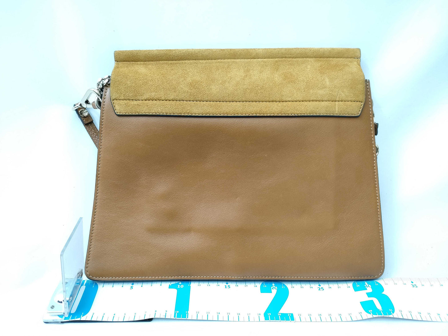 Chloe Faye Suede and Leather Shoulder Bag