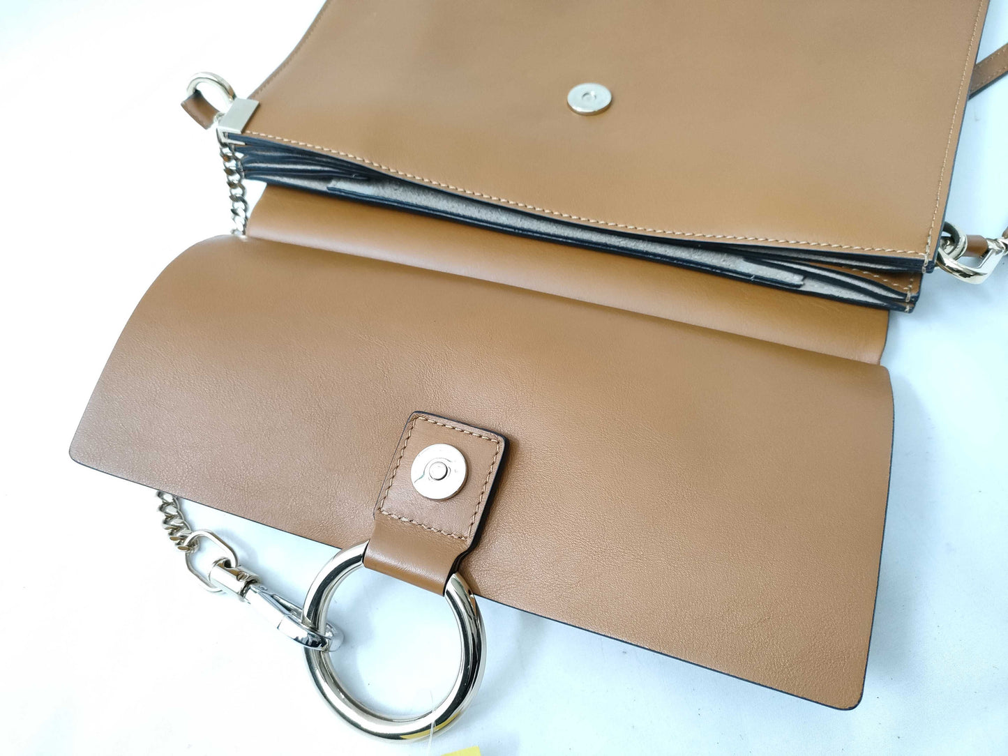 Chloe Faye Suede and Leather Shoulder Bag
