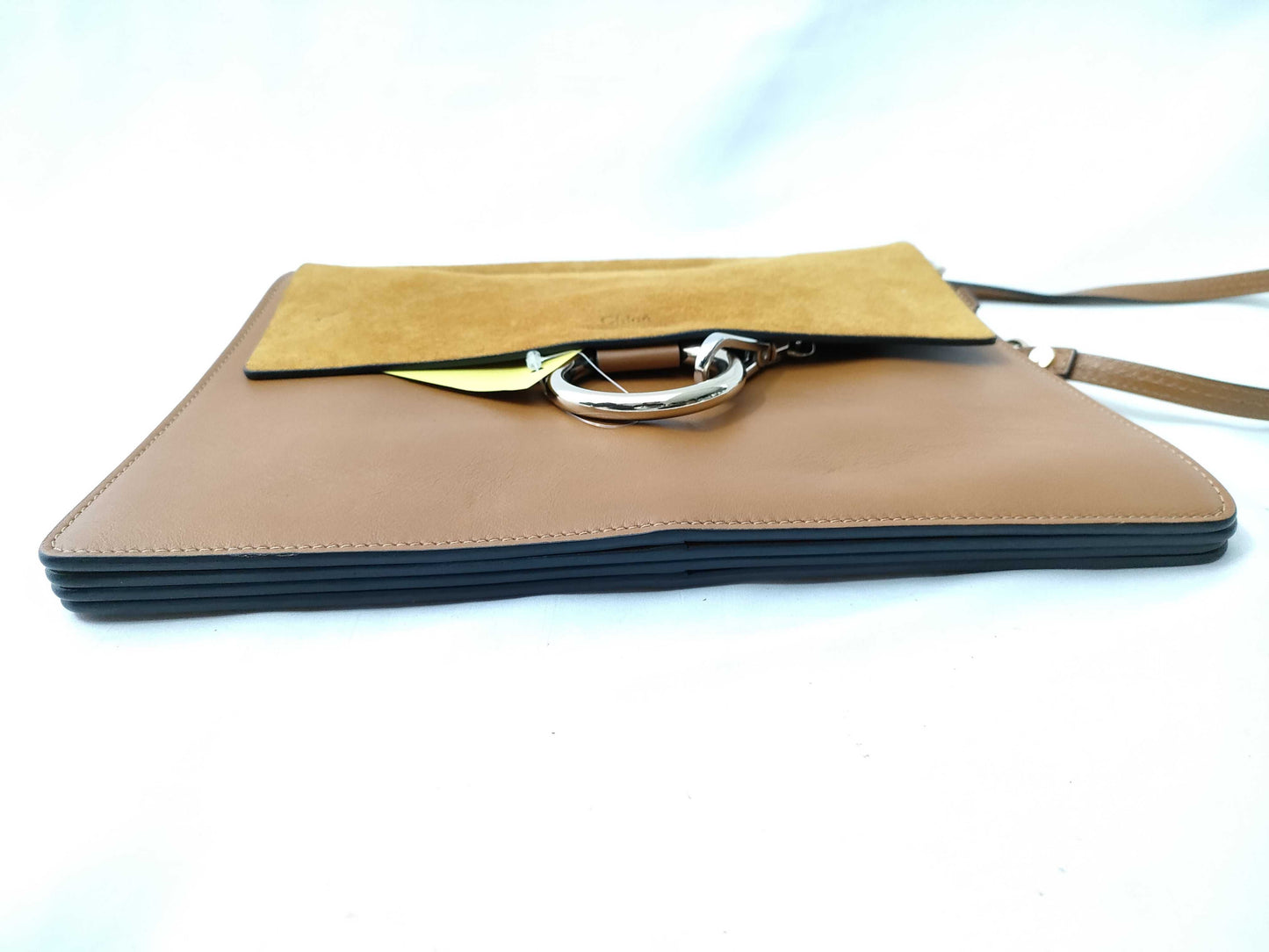 Chloe Faye Suede and Leather Shoulder Bag