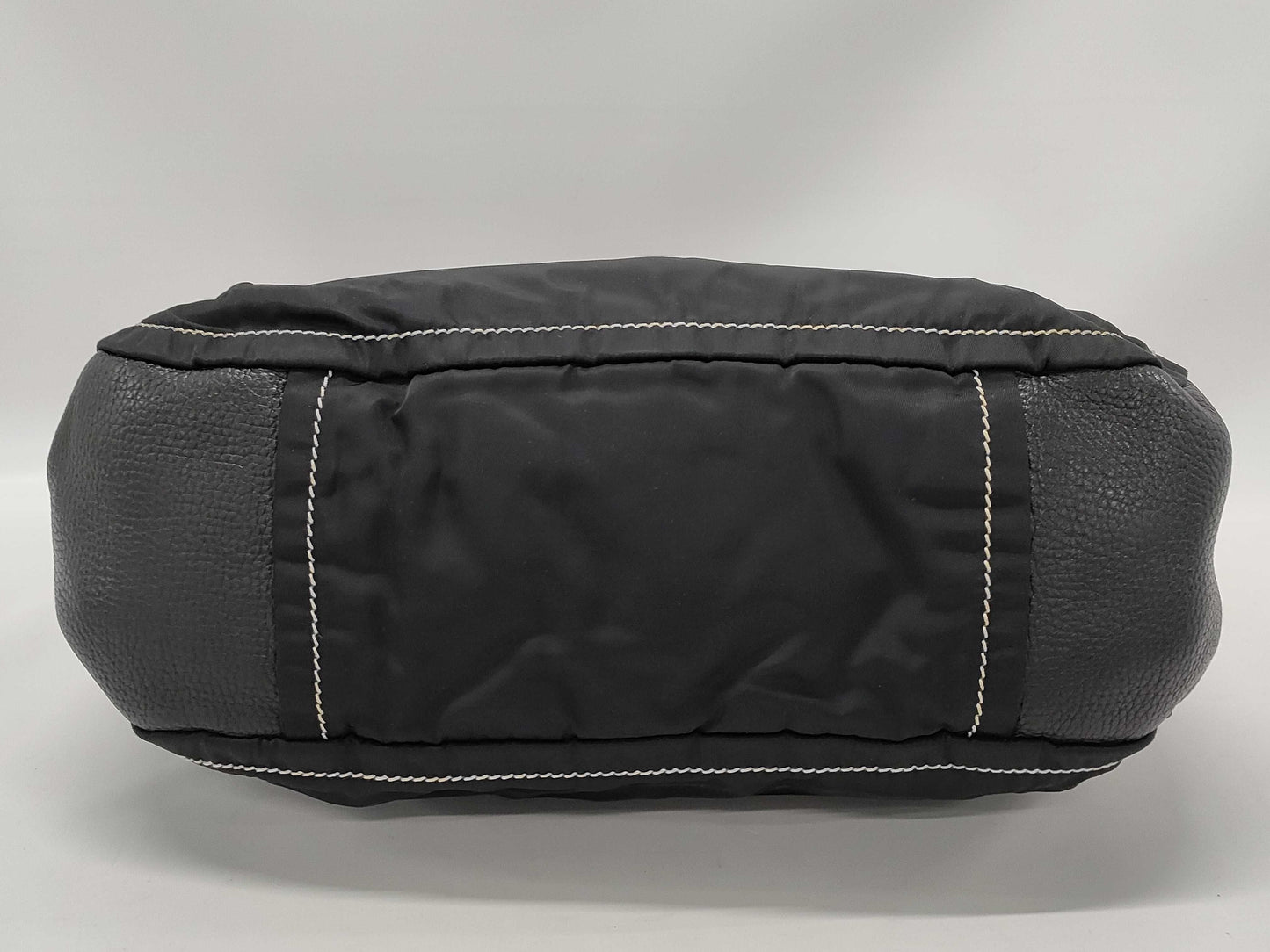 PRADA nylon and leather one-shoulder shoulder bag
