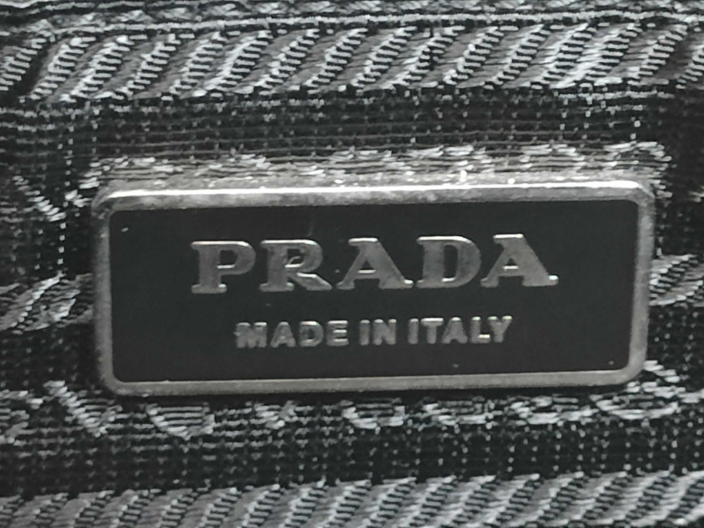 PRADA nylon and leather one-shoulder shoulder bag