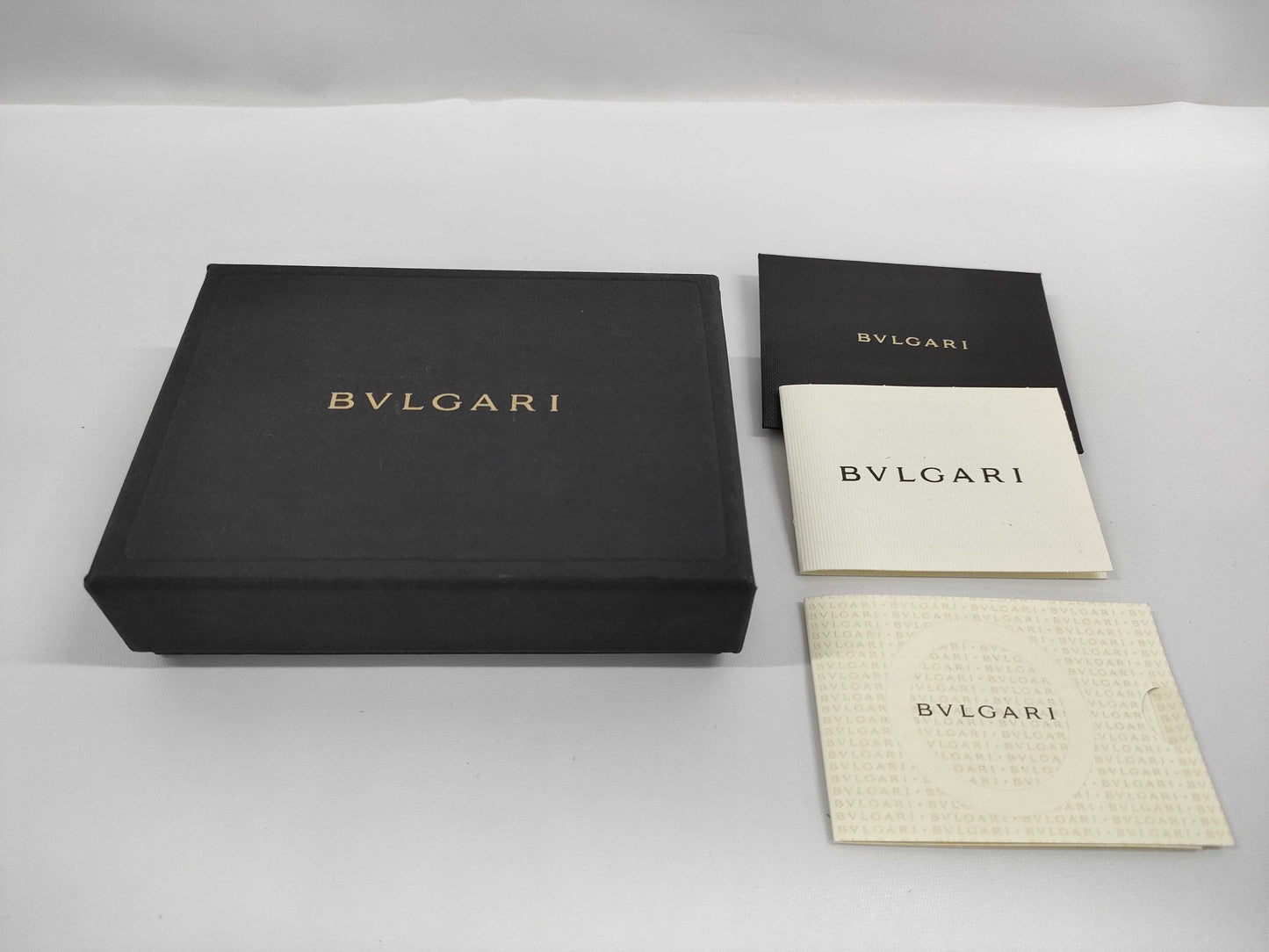 BVLGARI Leather Card Case, Card Case, Pass Case, Business Card Case