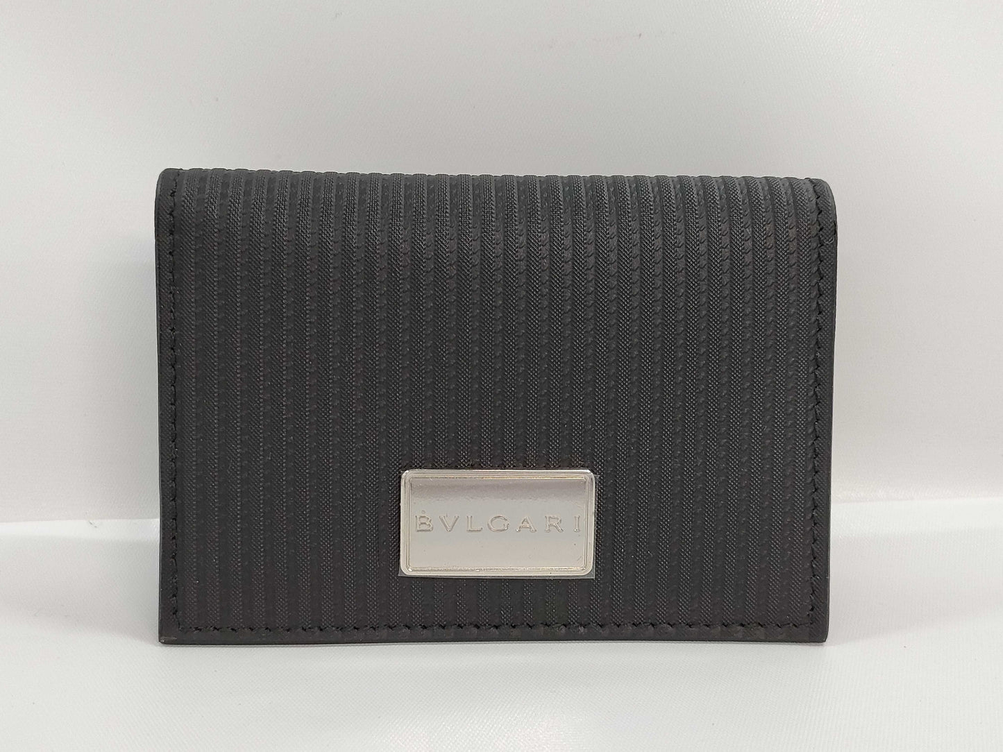 BVLGARI Leather Card Case, Card Case, Pass Case, Business Card Case