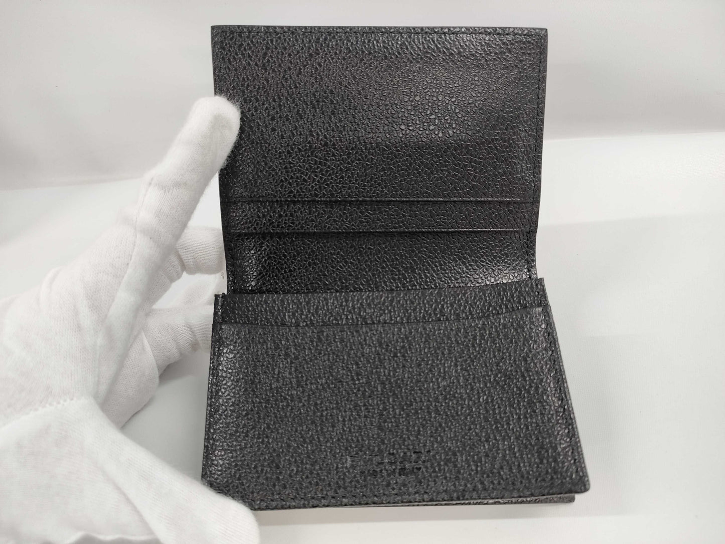 BVLGARI Leather Card Case, Card Case, Pass Case, Business Card Case