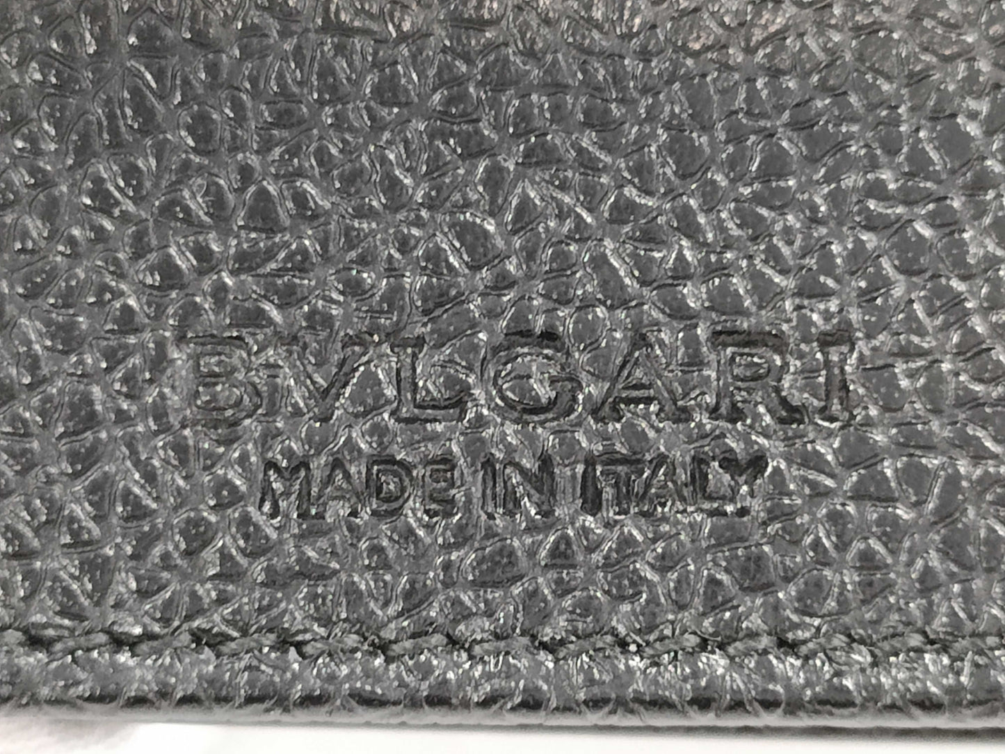 BVLGARI Leather Card Case, Card Case, Pass Case, Business Card Case