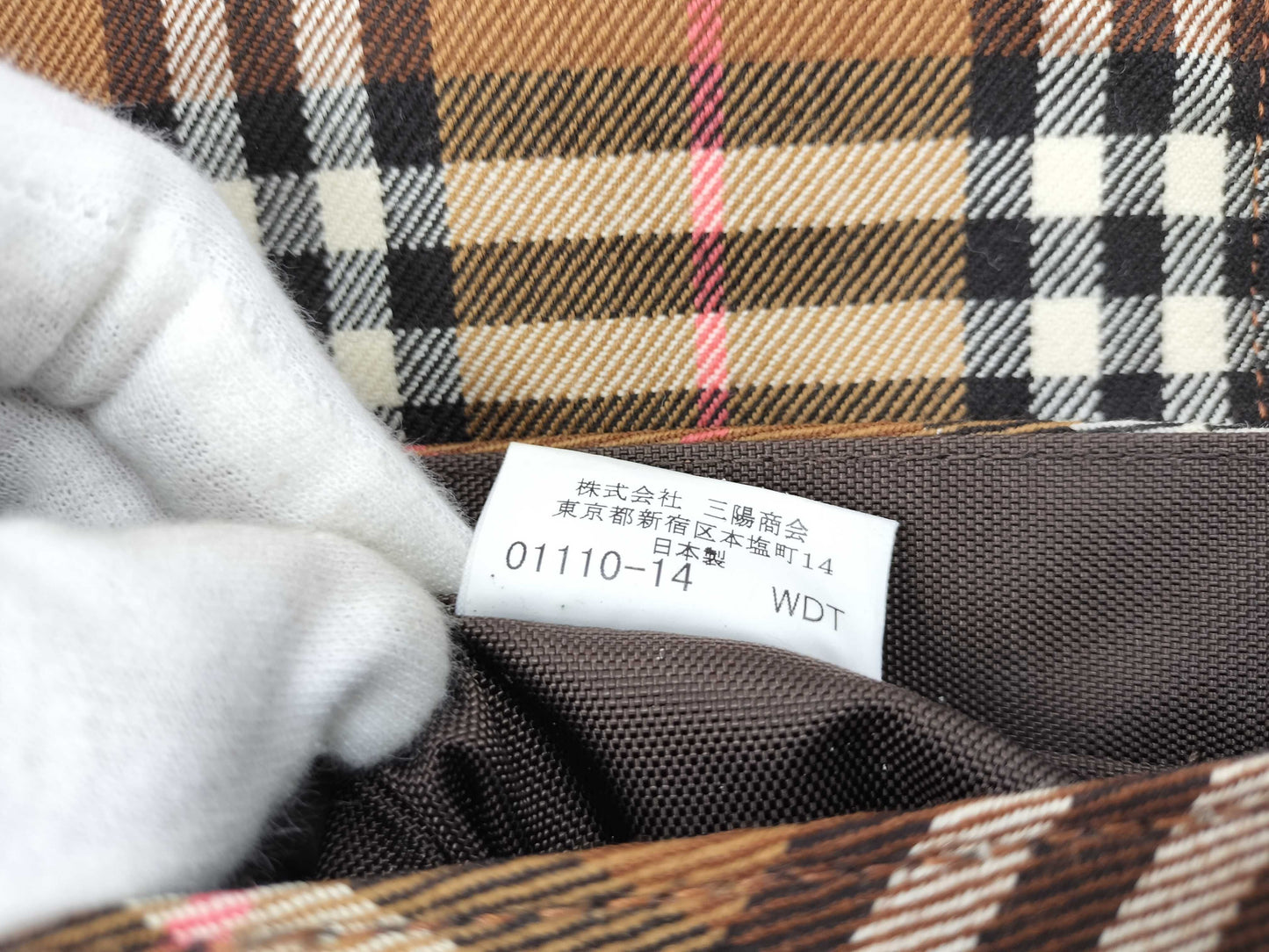 BURBERRY Blue Label Check Shoulder Bag
