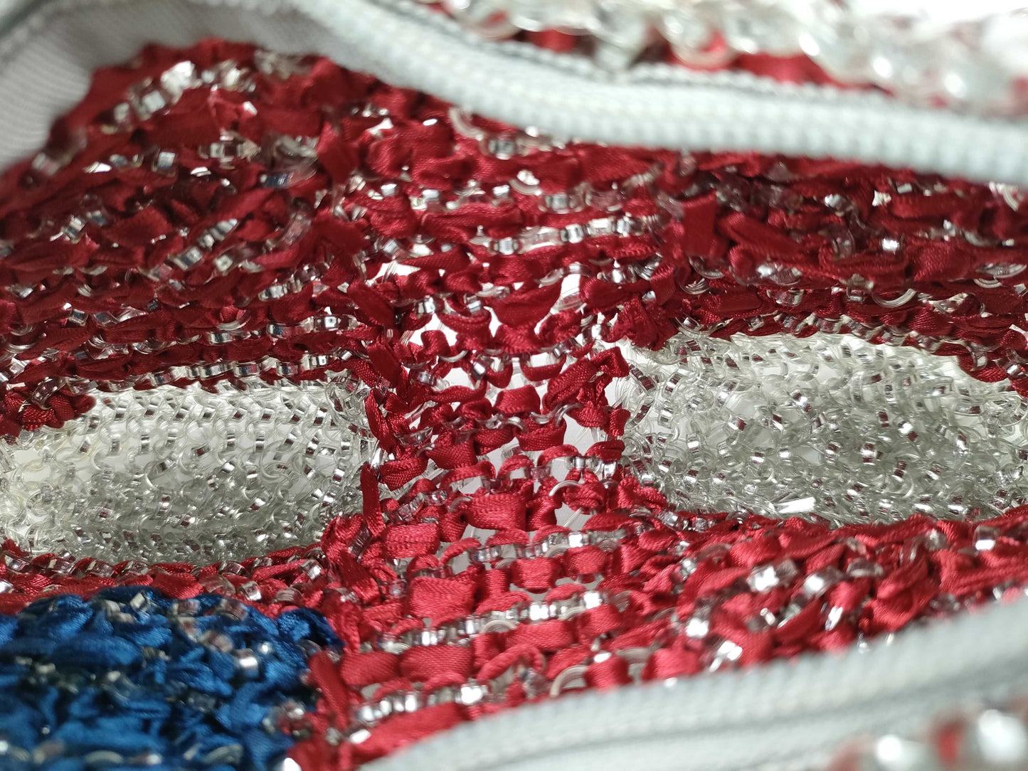 ANTEPRIMA Wire Chain Stars and Stripes Design Shoulder Bag