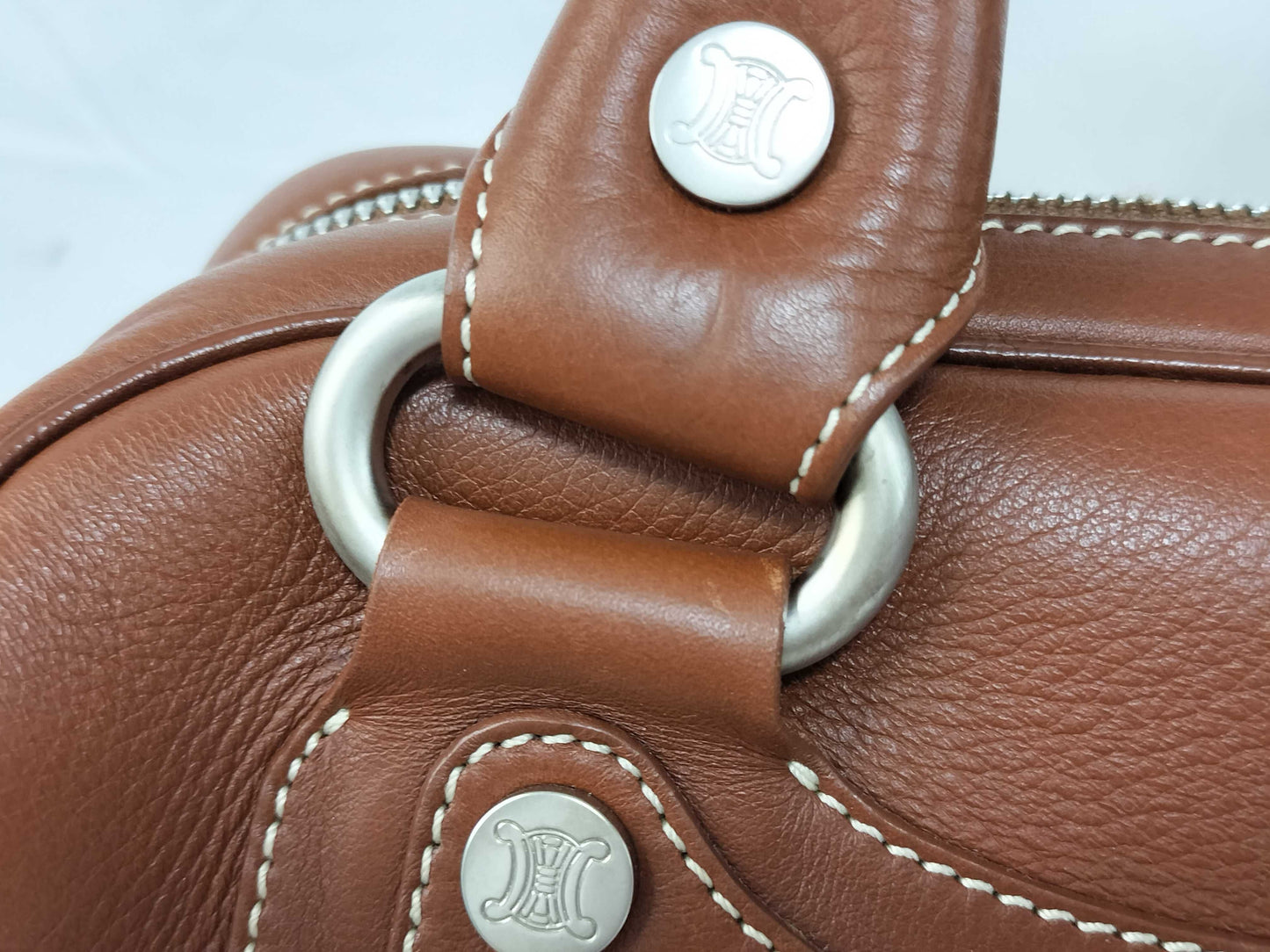 CELINE Leather Handbag Brown Handbag