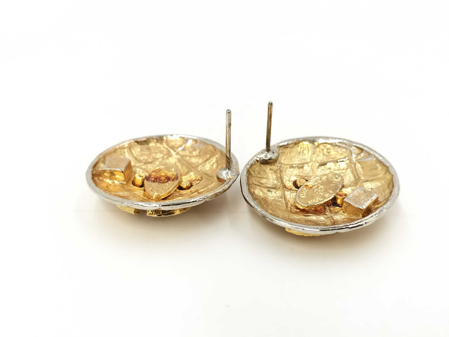 CHANEL Matelasse Coco Mark Earrings