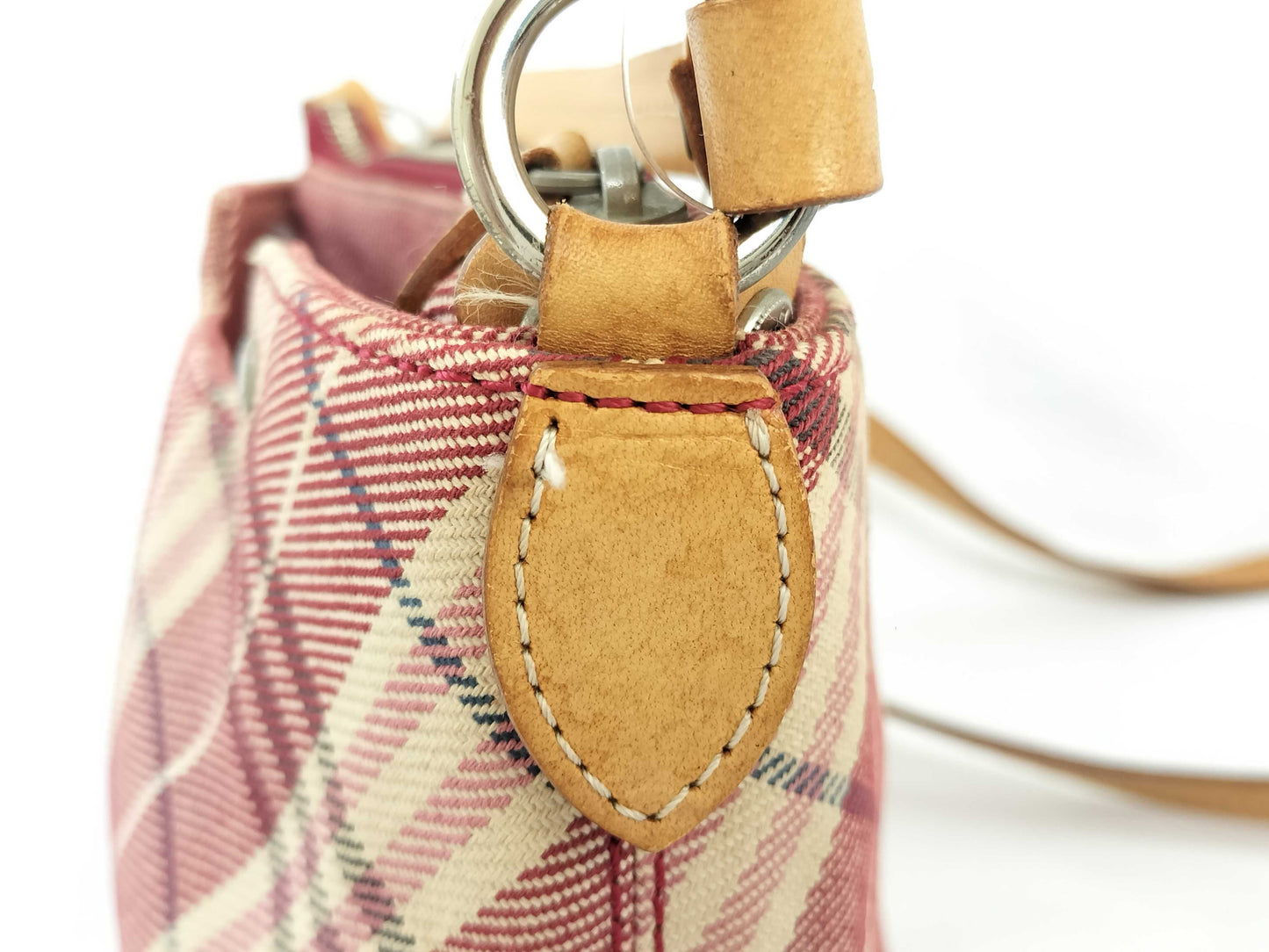 BURBERRY Nova Check Shoulder Bag Pink Shoulder Bag